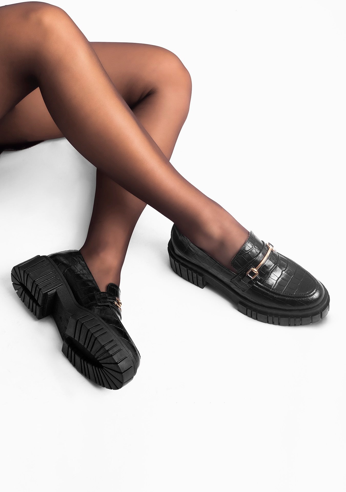 Loafer Angélica Croco Black