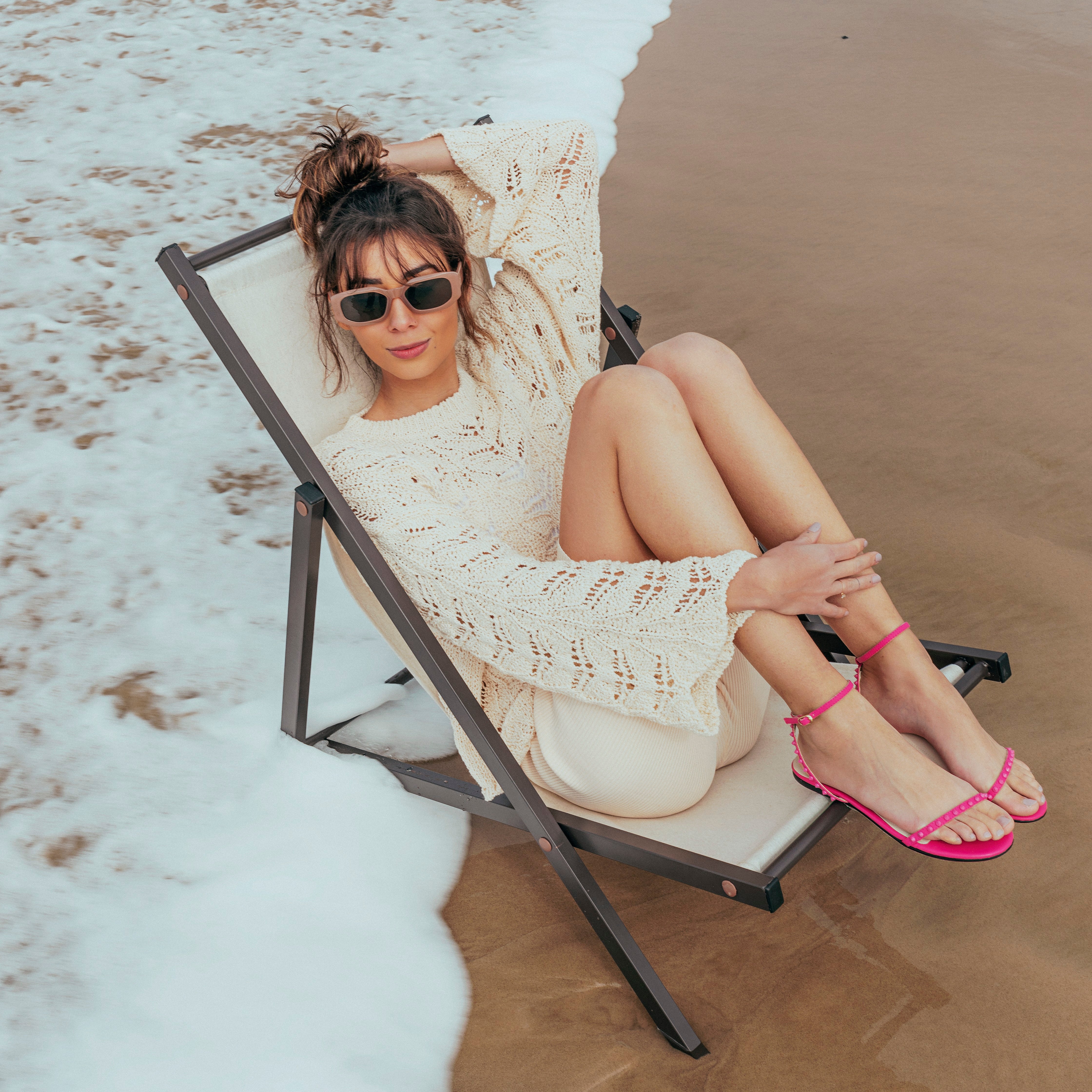 Rasteira Fran Hot Pink