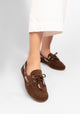 Mocassim Valência Studded Camurça Chocolate