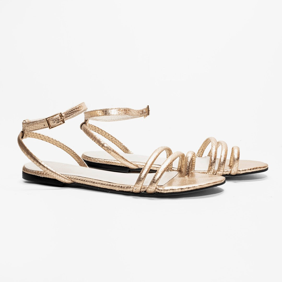 Rasteira Amélia Gold