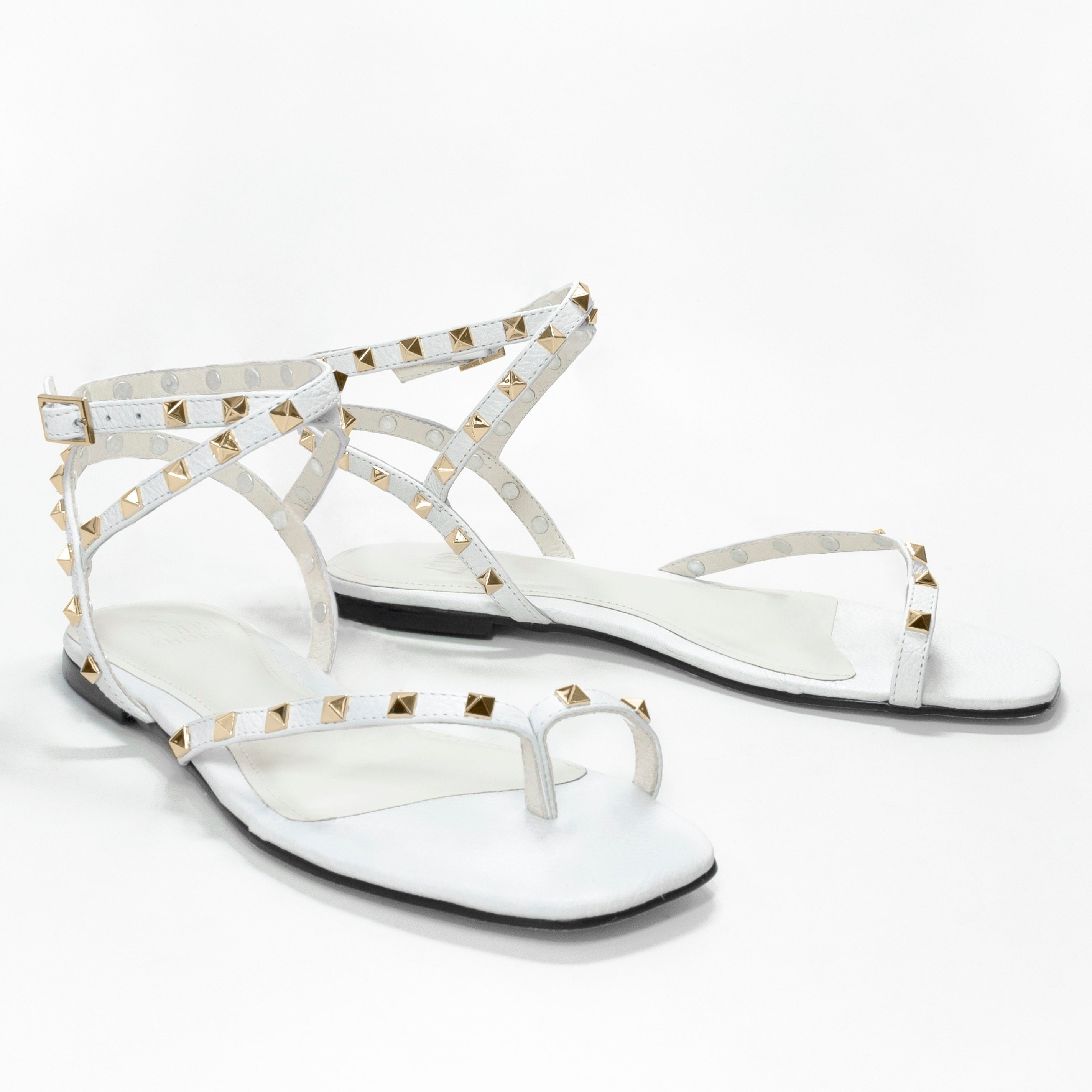 Rasteira Sevilha White Gold