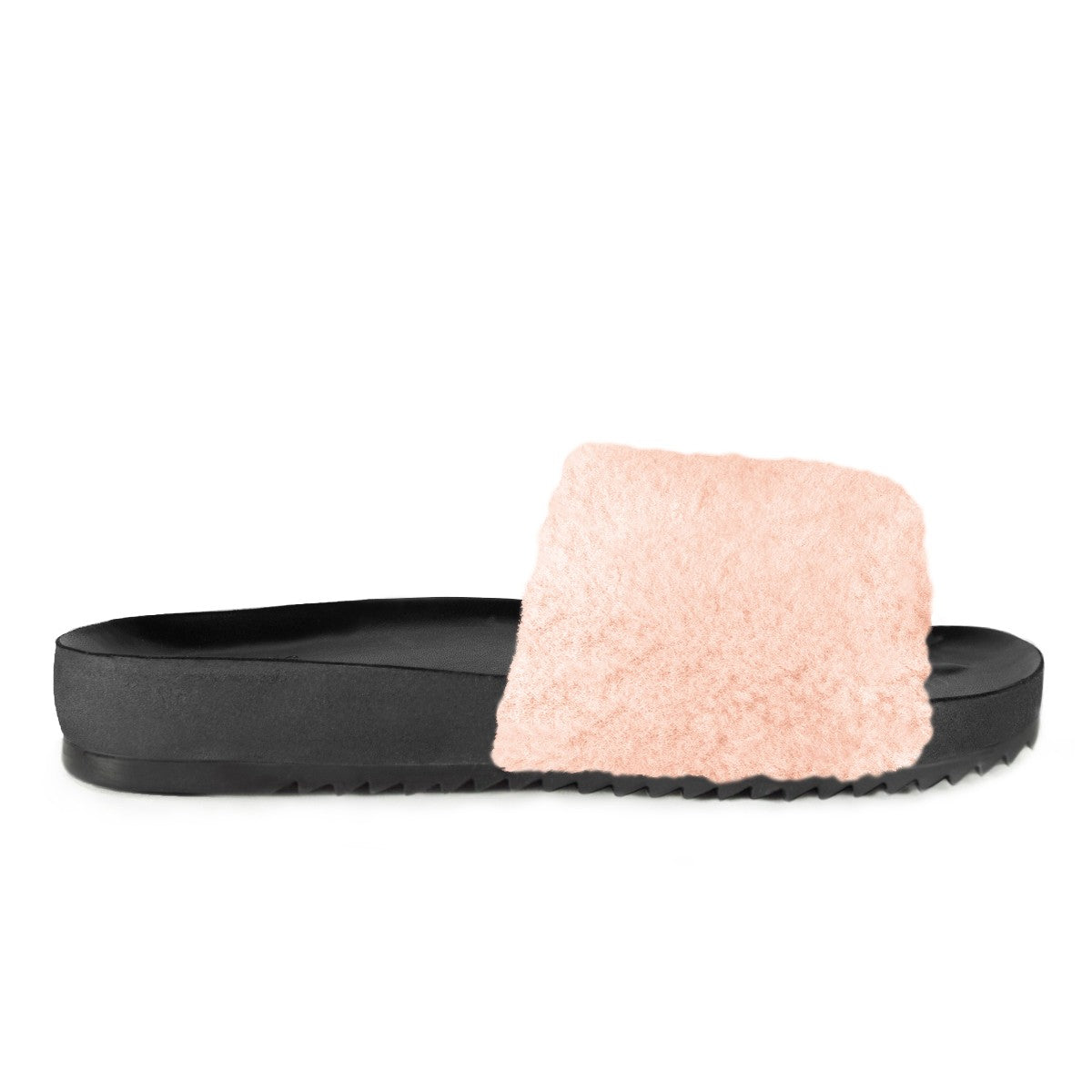 Flat Slide Fun Fur Rose