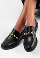 Loafer Giu Black Gold