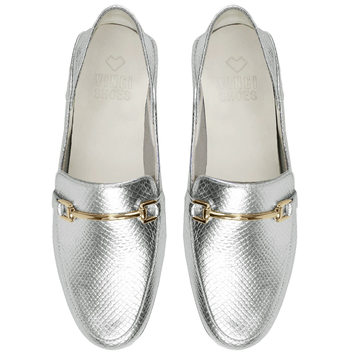 Loafer Boston Snake Silver