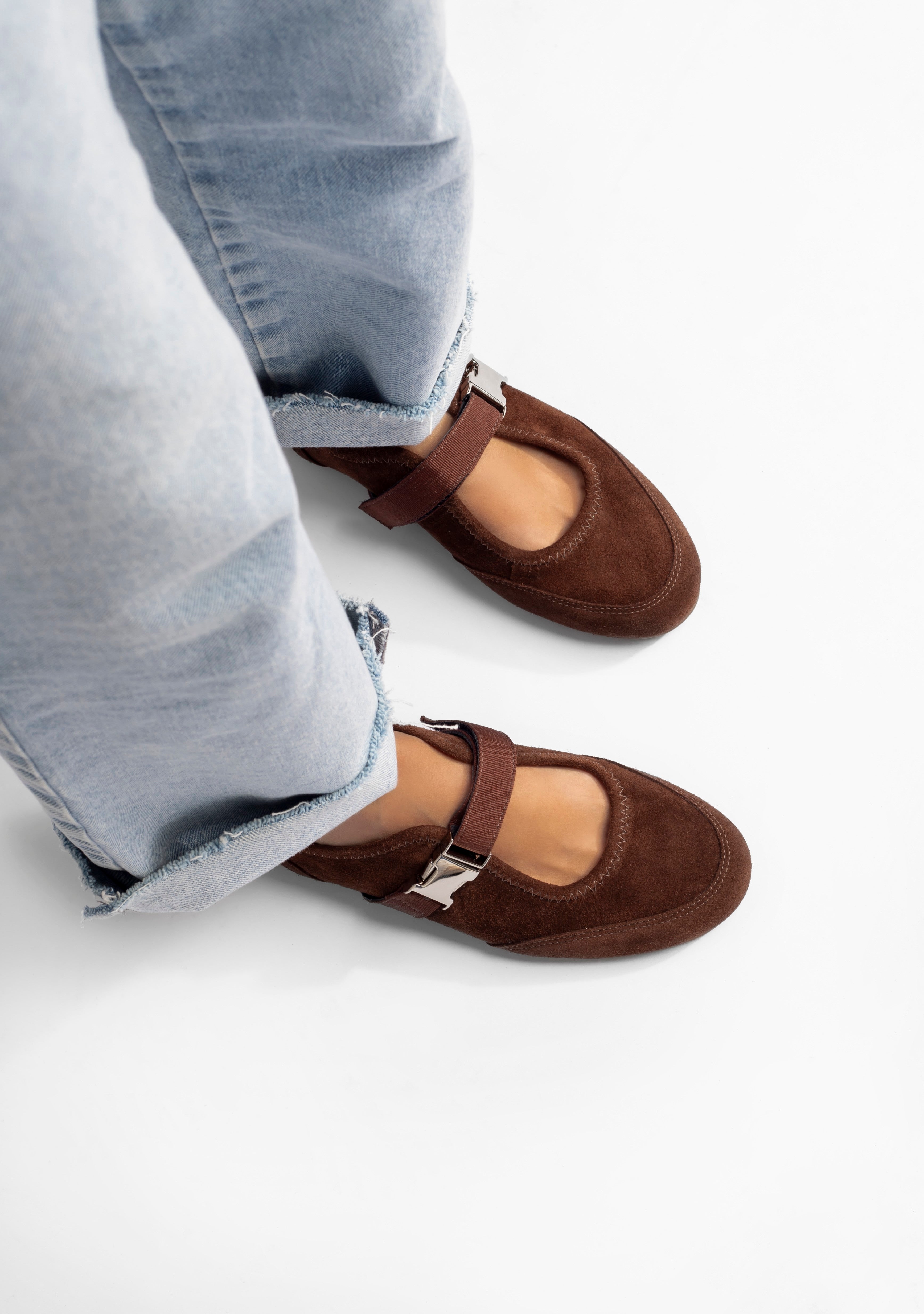 Sapatilha Lexie Camurça Chocolate