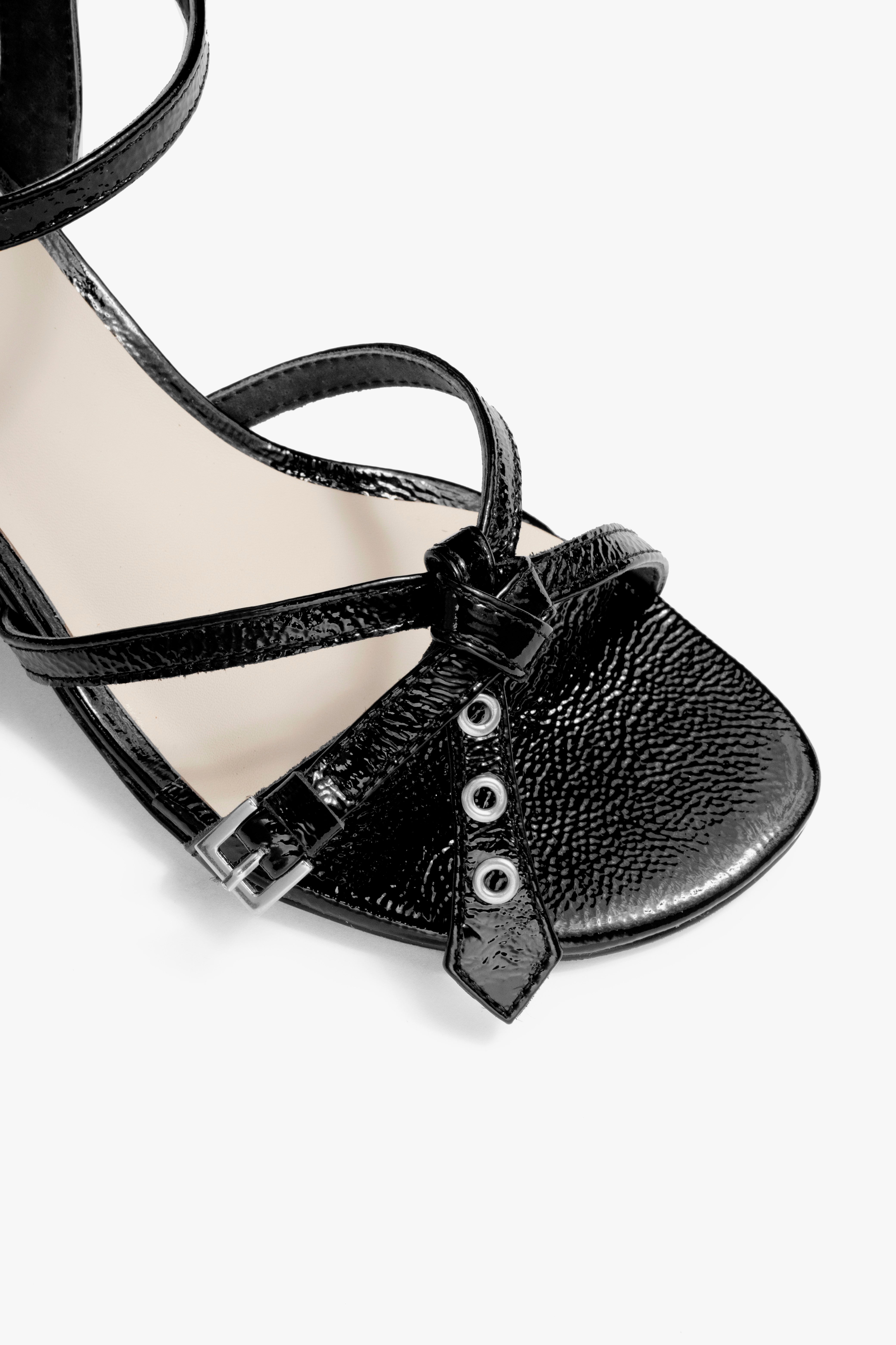 Sandália Domitila Shiny Black