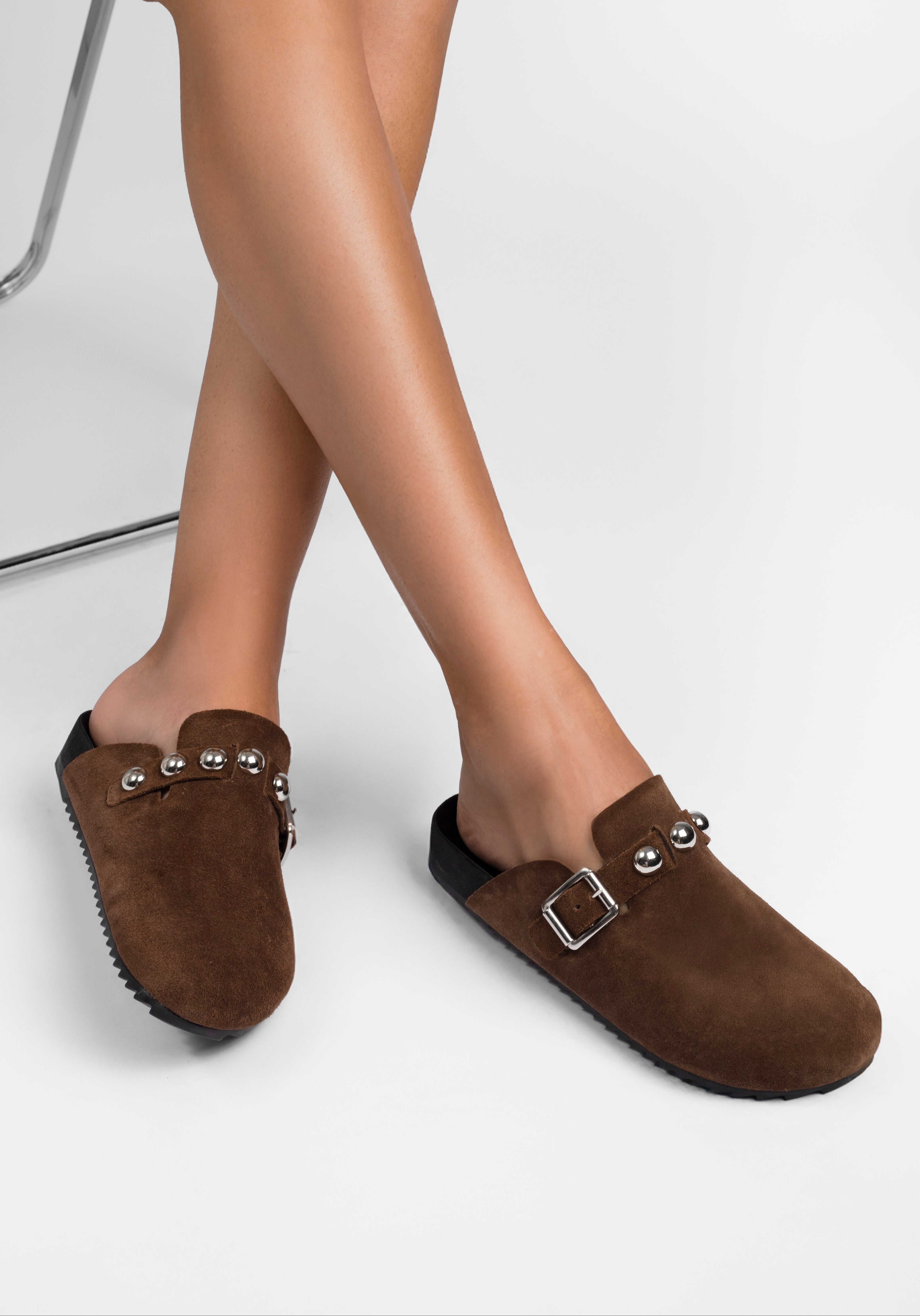 Mule Clog Dinamarca Chocolate