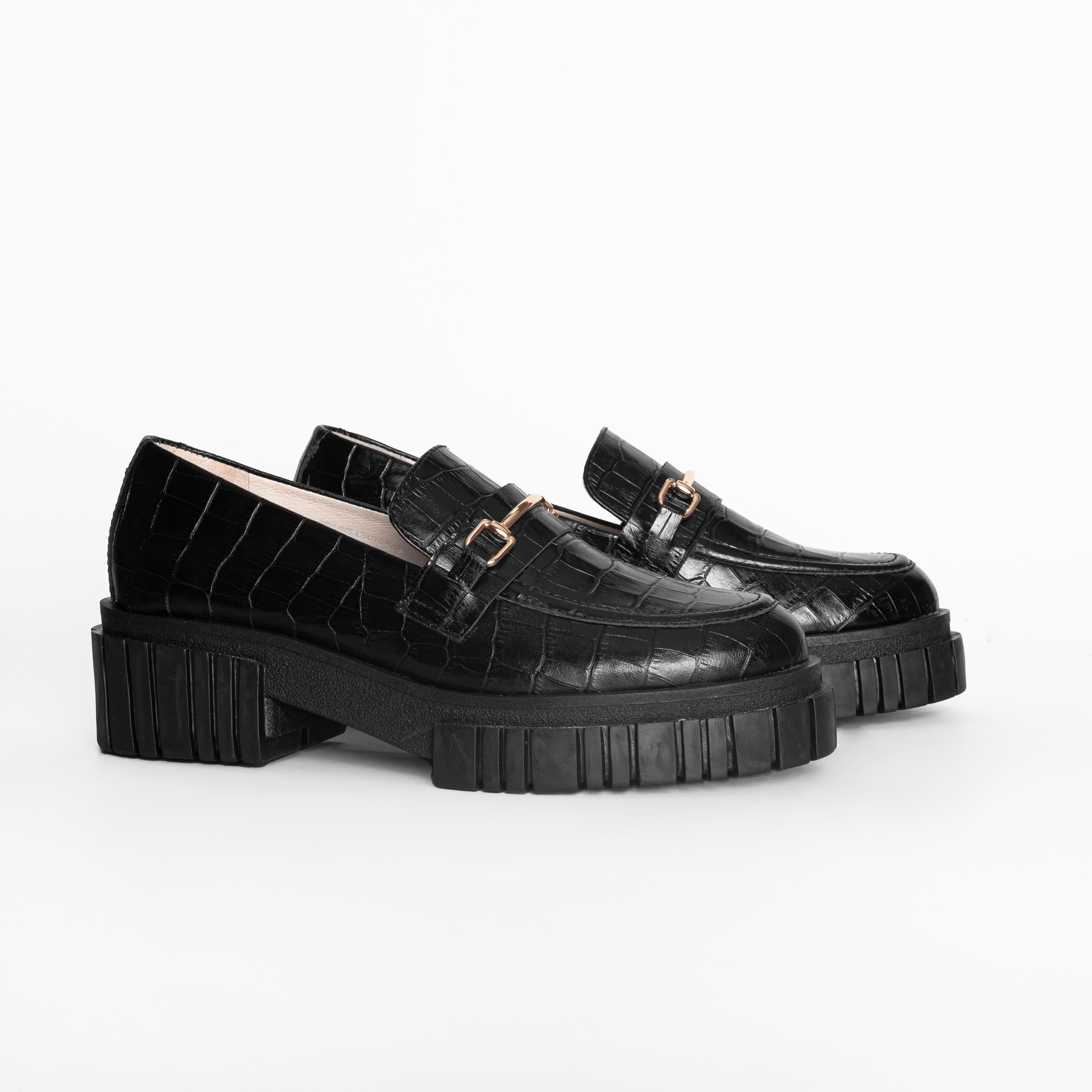 Loafer Angélica Croco Black