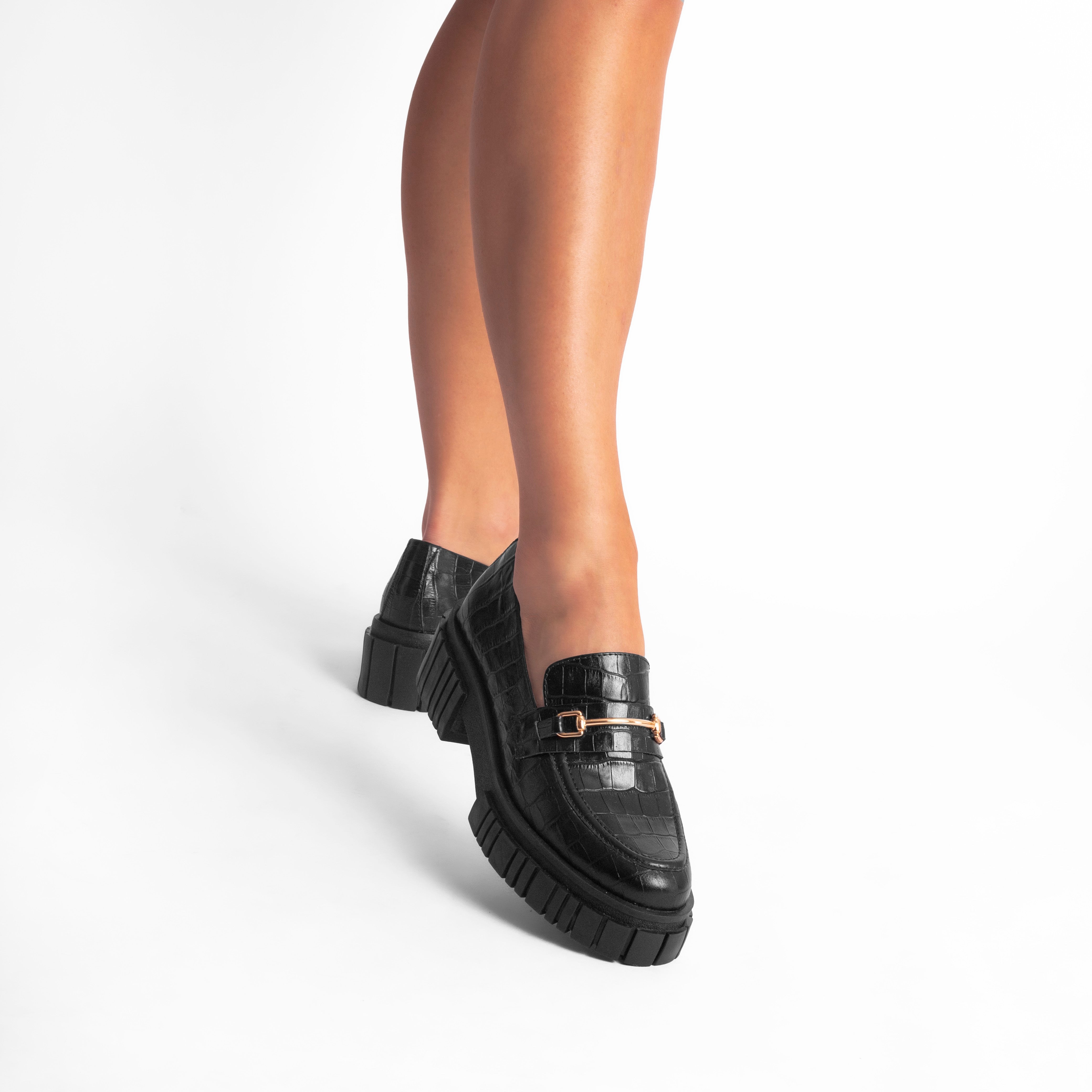 Loafer Angélica Croco Black