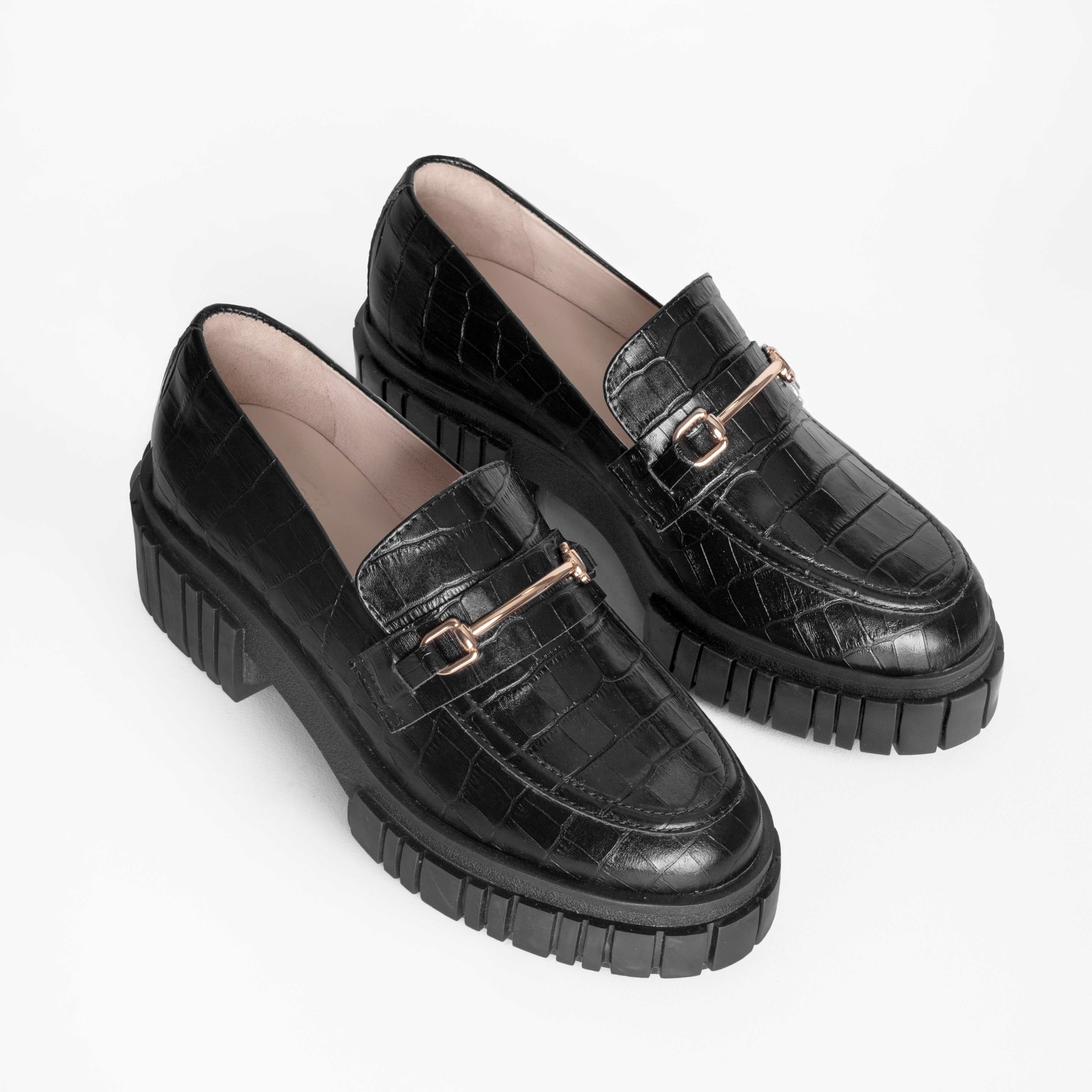 Loafer Angélica Croco Black