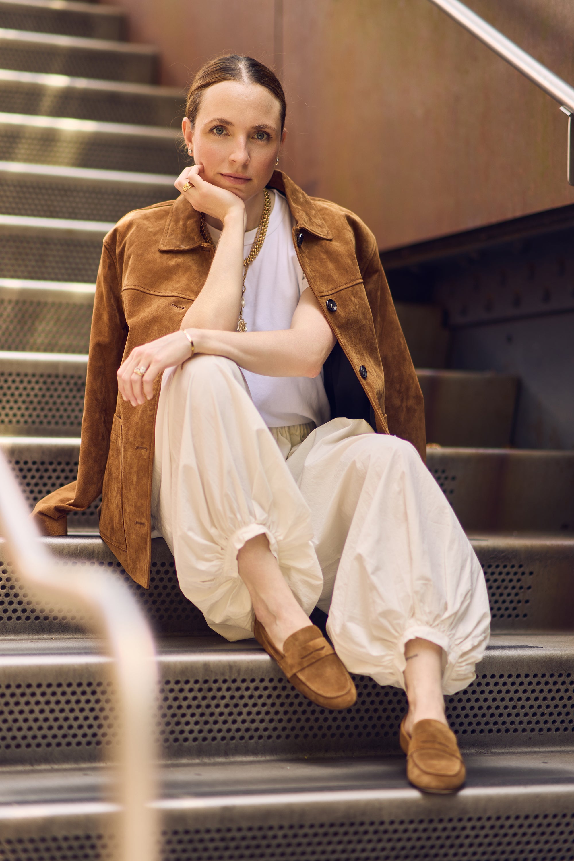 Loafer Leni Camurça Capuccino