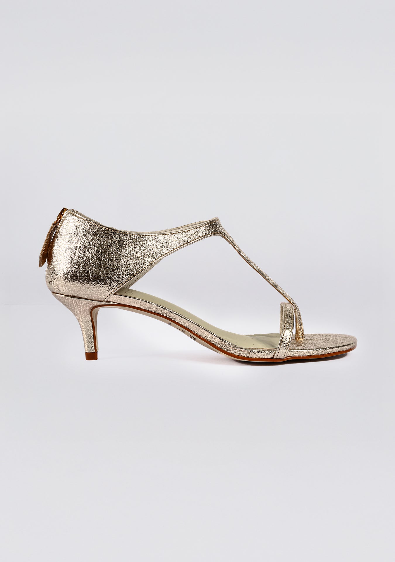 Sandália Bristol Crackle Gold