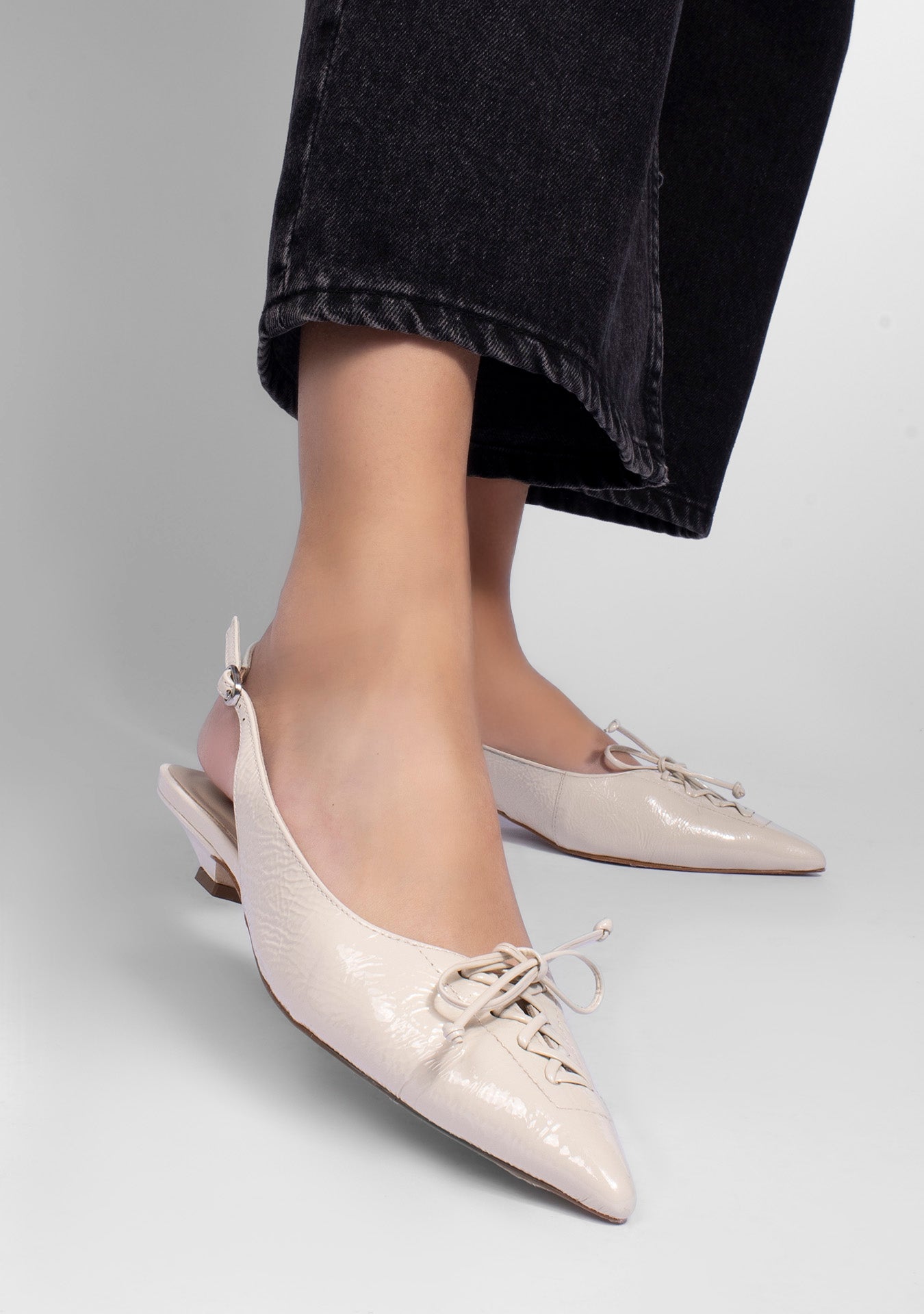 Sapatilha Catarina Shiny Vanilla