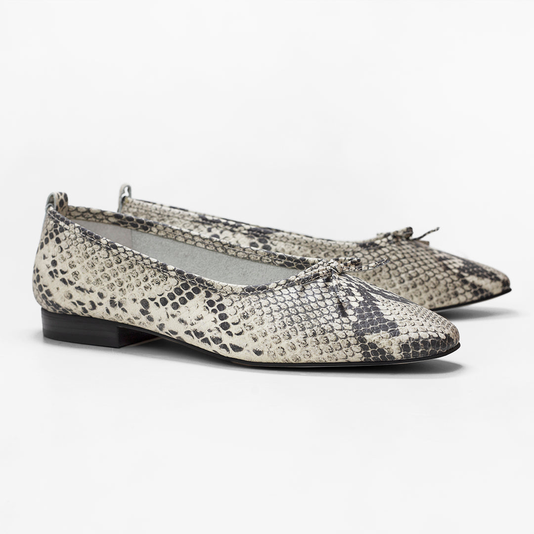 Sapatilha Dafne Snake Silver