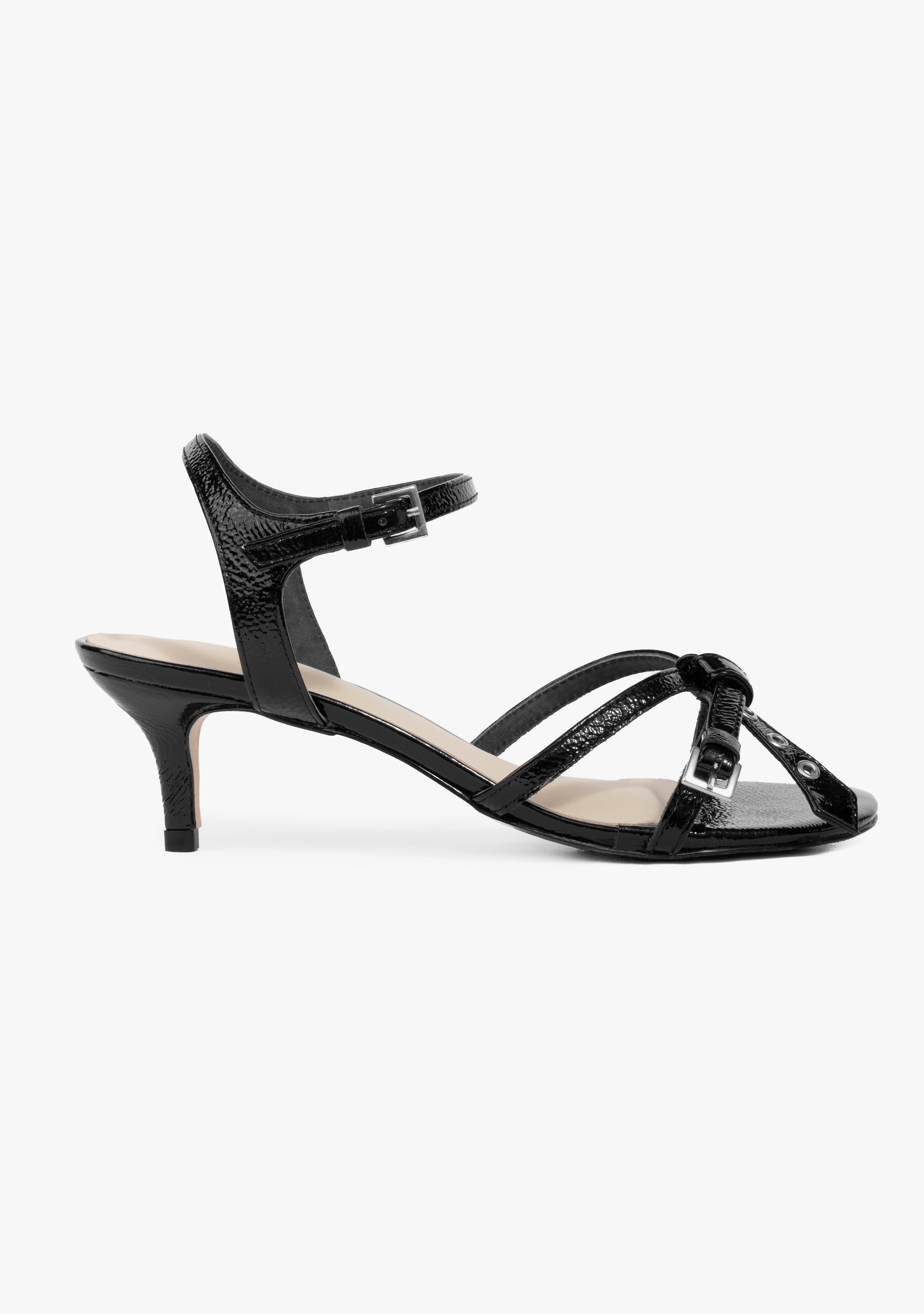 Sandália Domitila Shiny Black