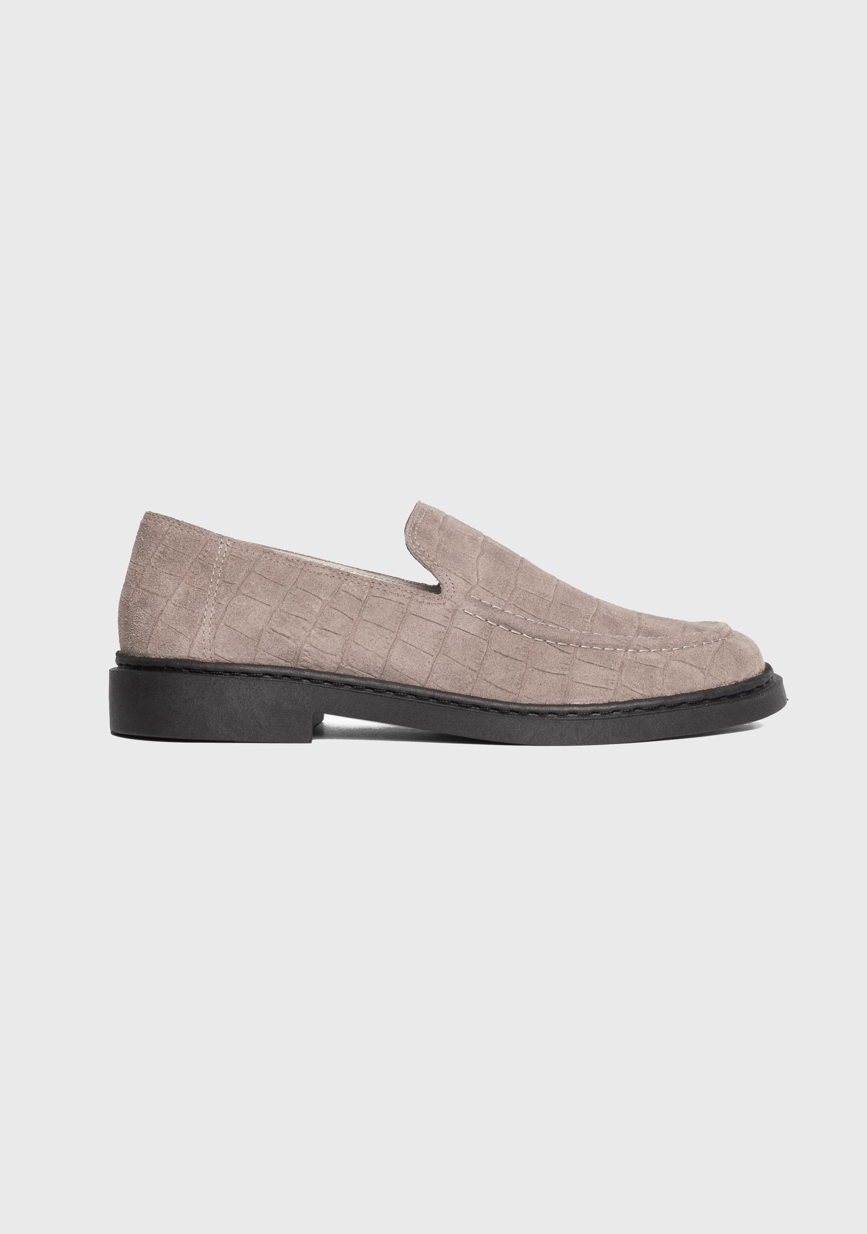 Loafer Eva Croco Chumbo