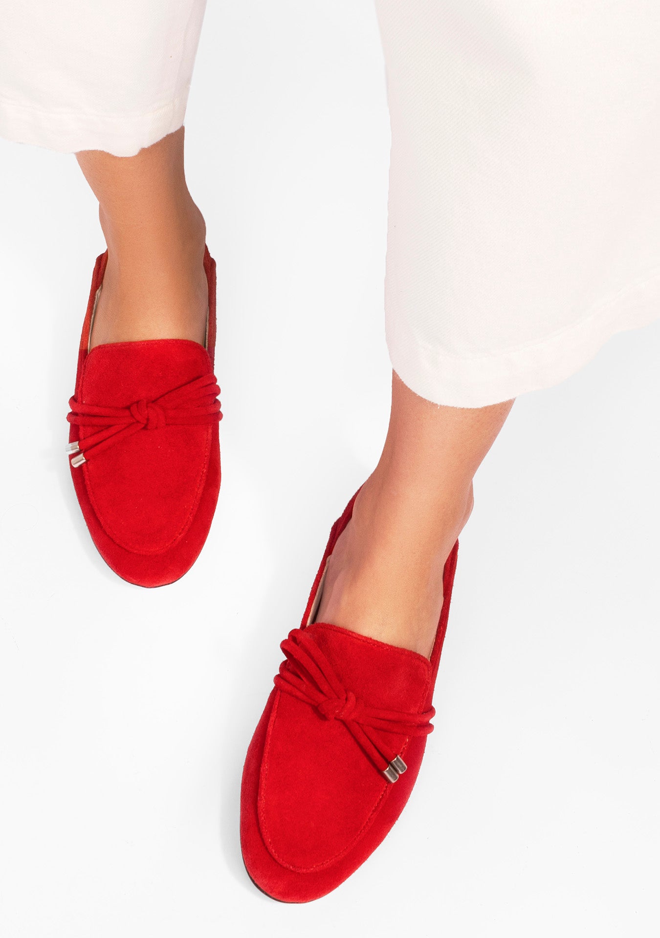 Loafer Josie Camurça Red