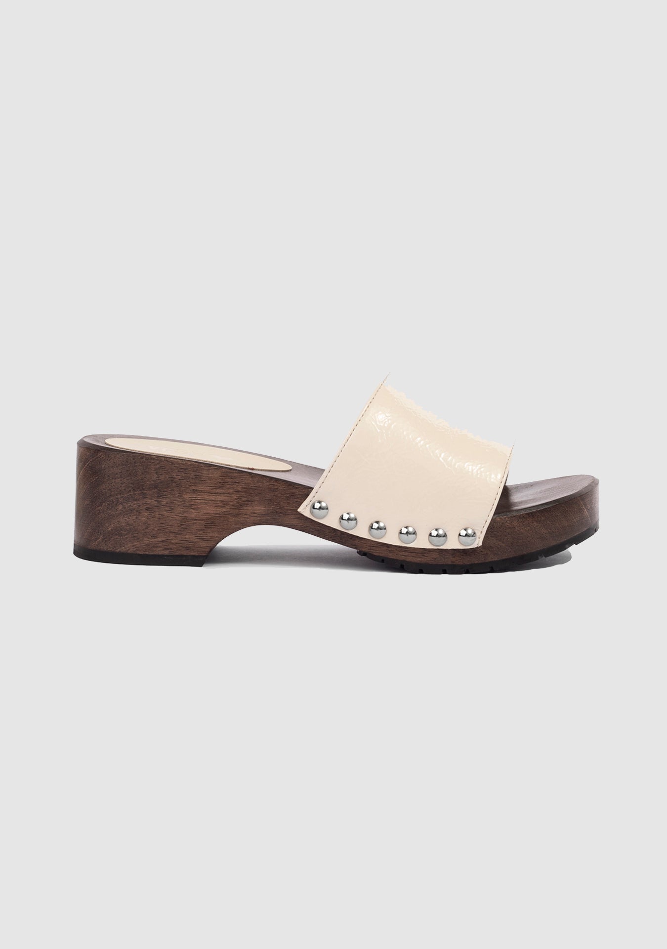 Tamanco Clog Maine Shiny Vanilla
