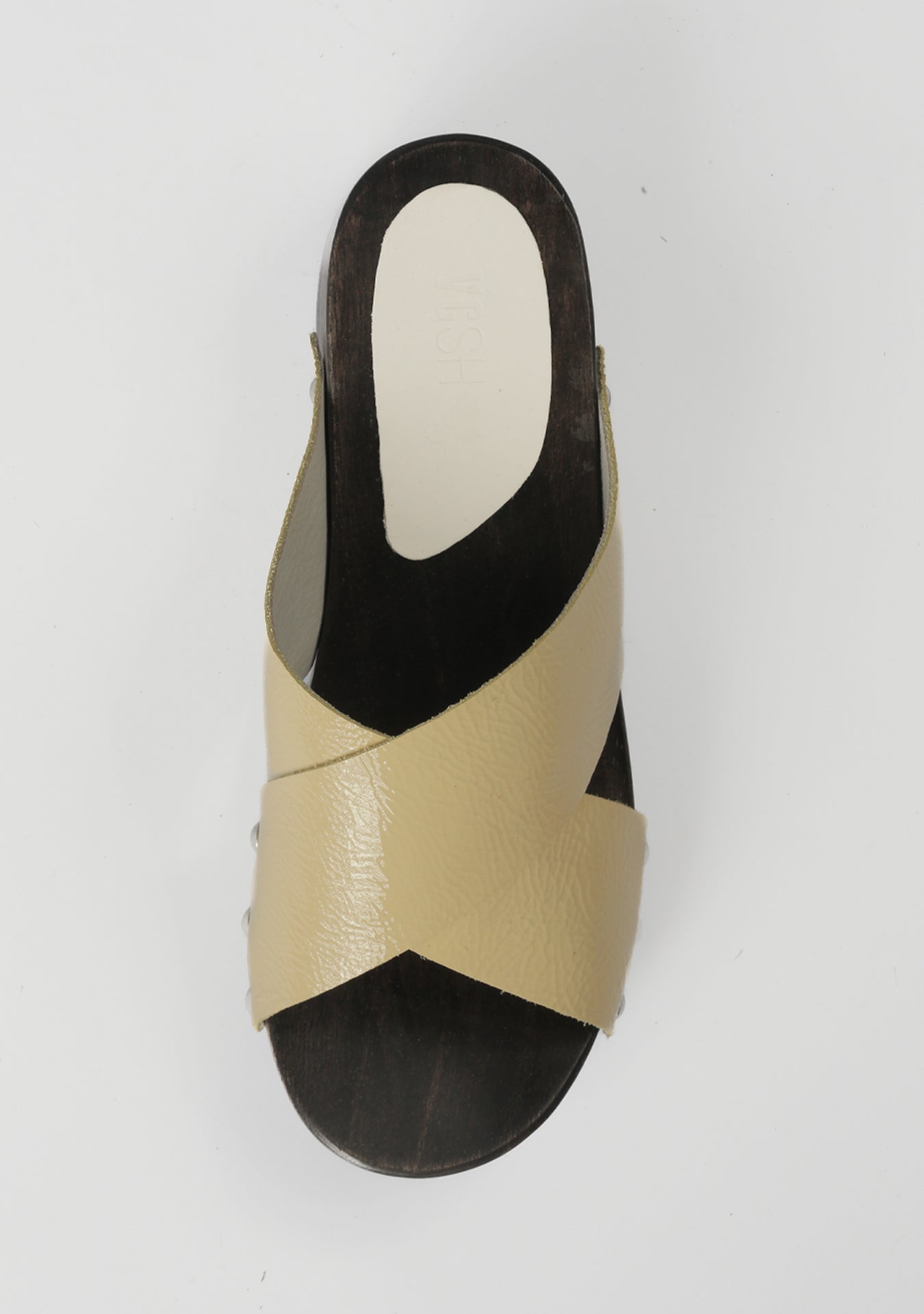 Tamanco Clog Mikaela Shiny Buttercream