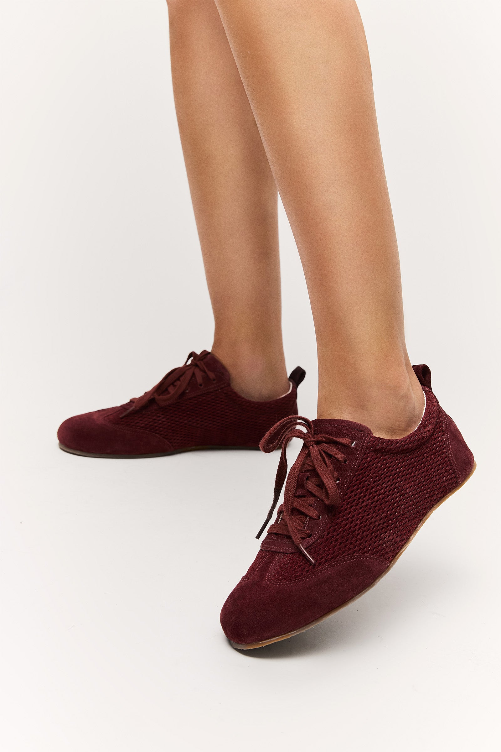 Sneaker Milla Camurça Vinho