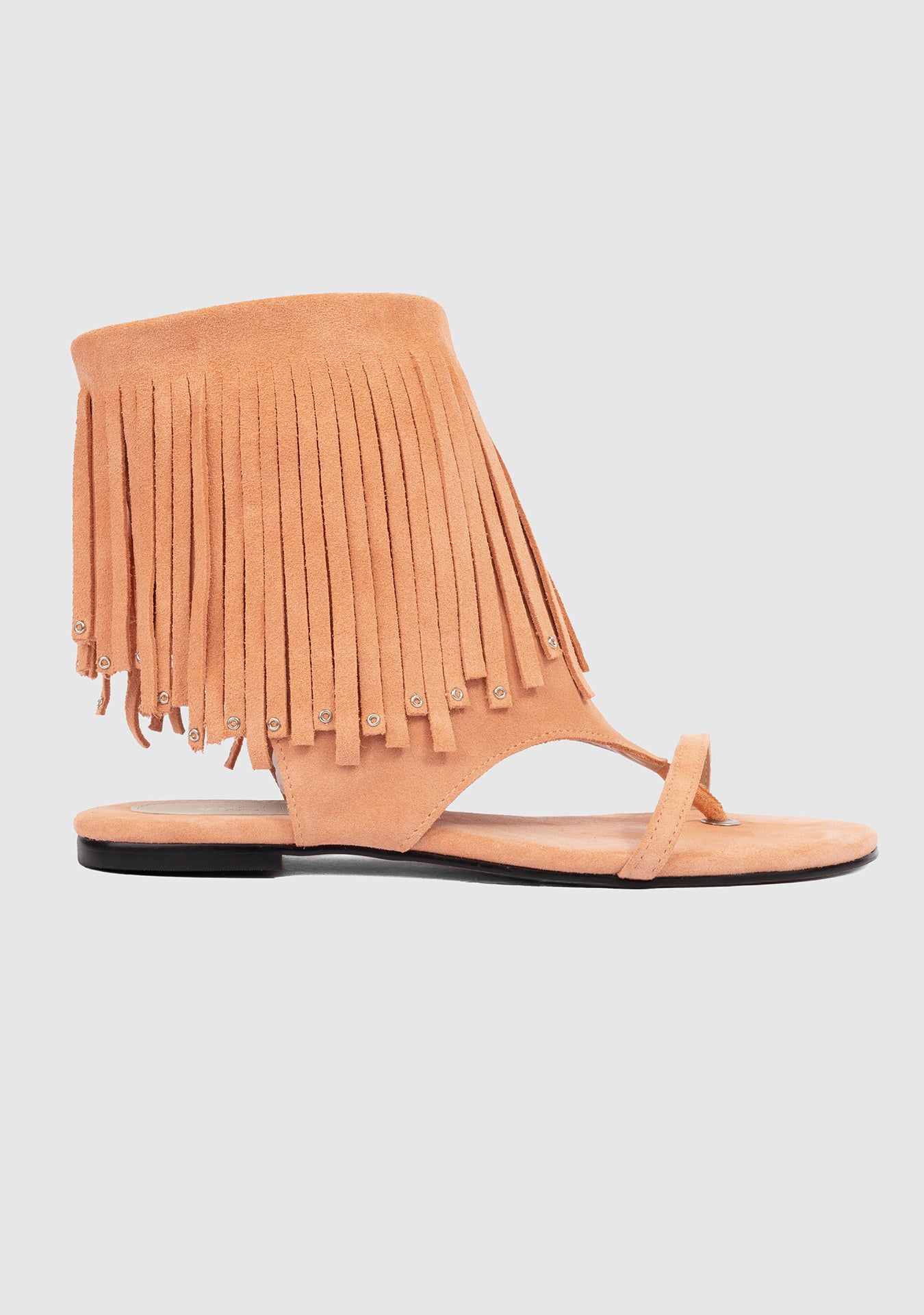 Rasteira Nalu Camurça Peach