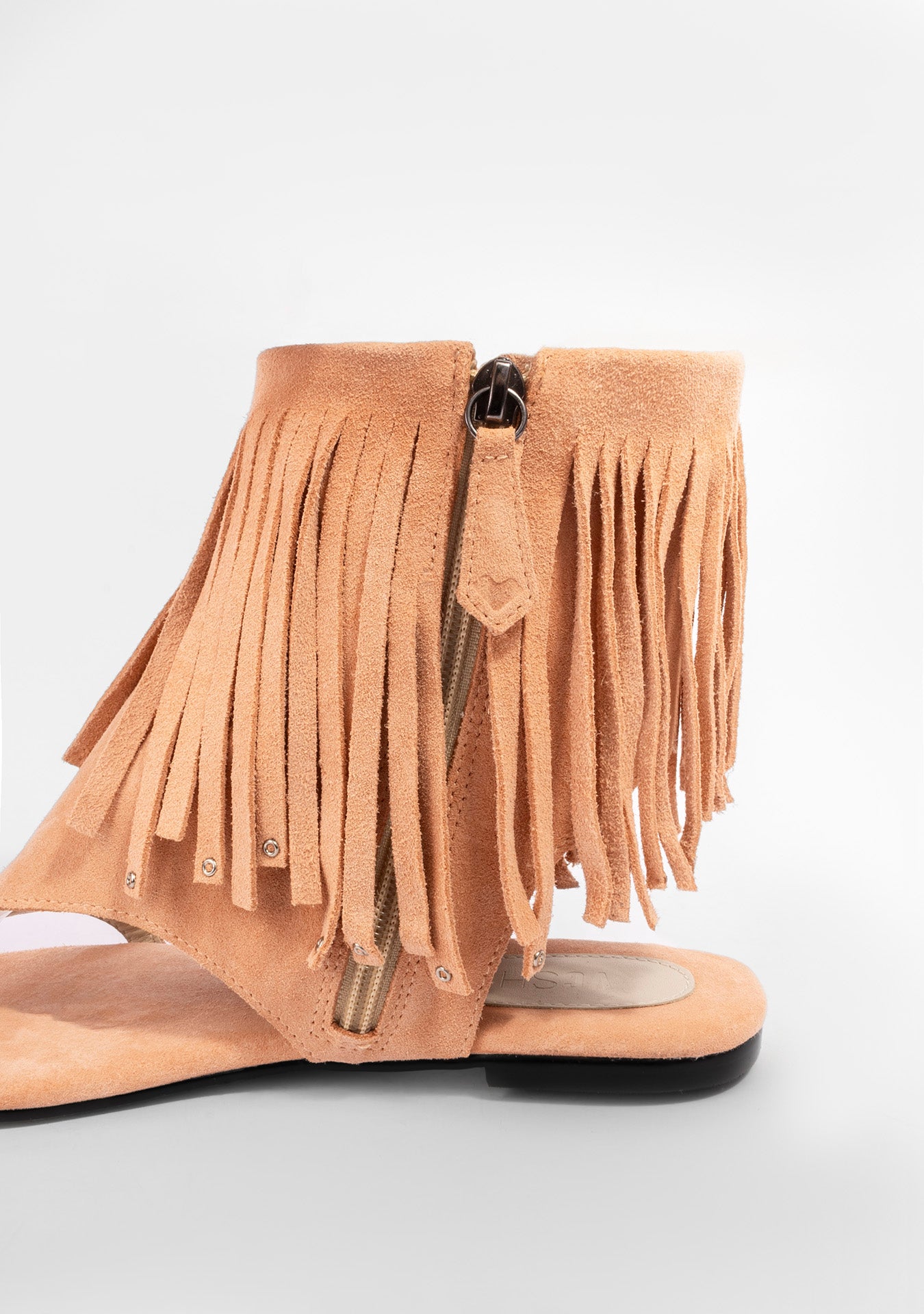 Rasteira Nalu Camurça Peach