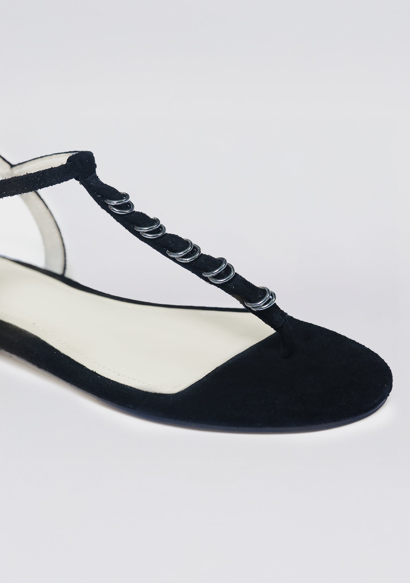 Rasteira Salina Camurça Black