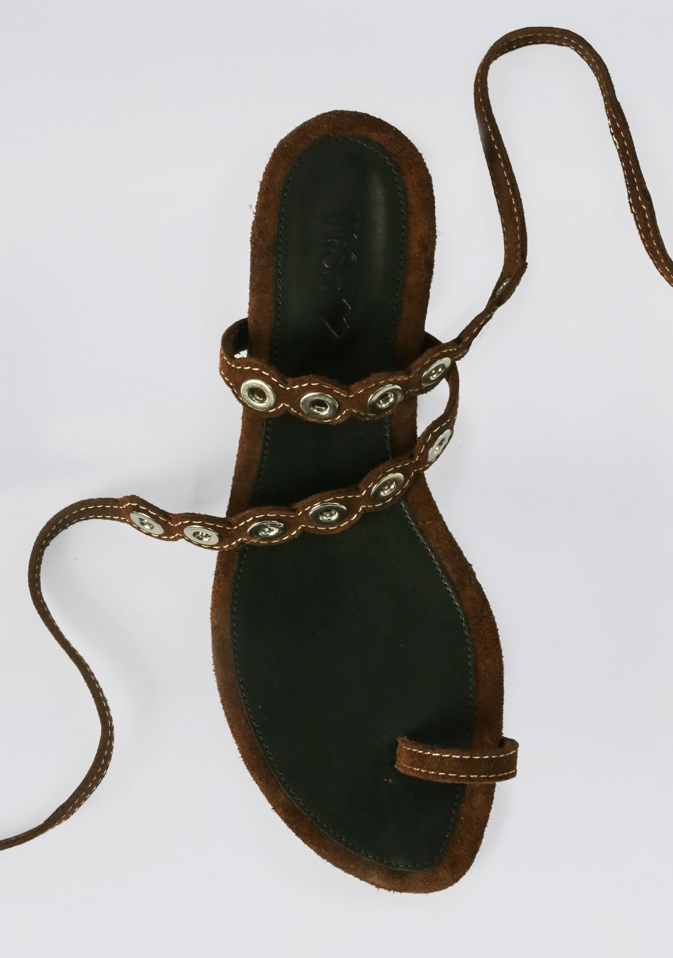 Rasteira Tatiana Camurça Chocolate