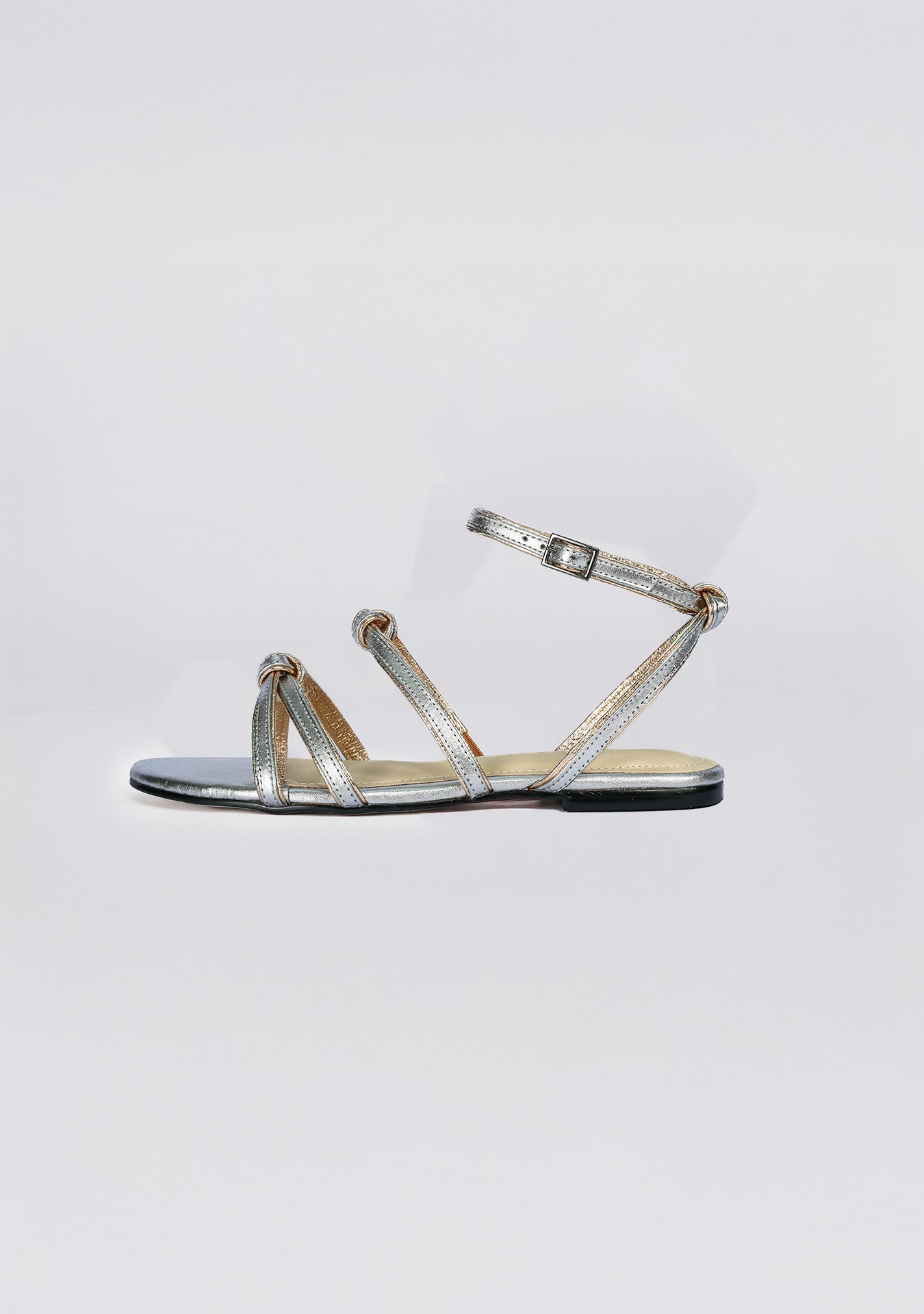 Rasteira Vanessa Metalic Silver