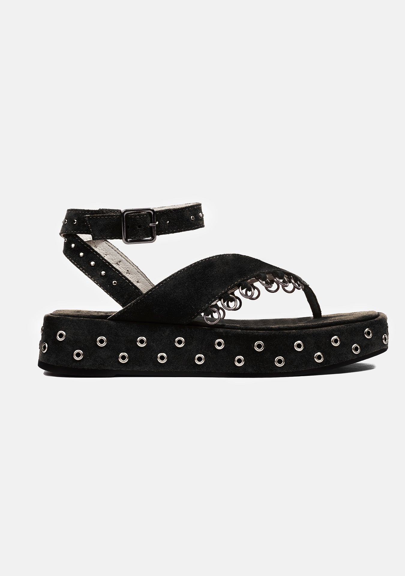 Flatform Vika Camurça Black