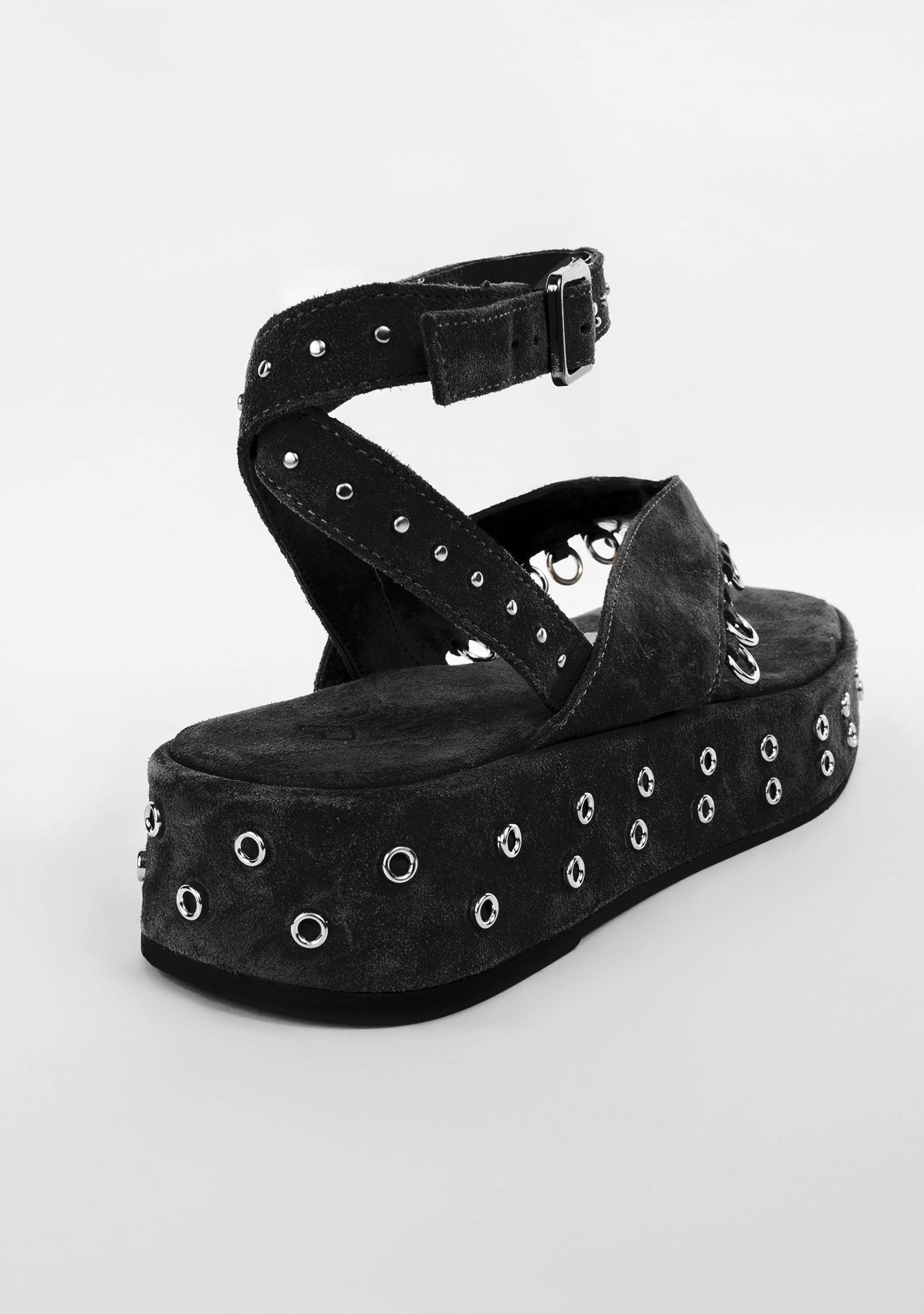 Flatform Vika Camurça Black