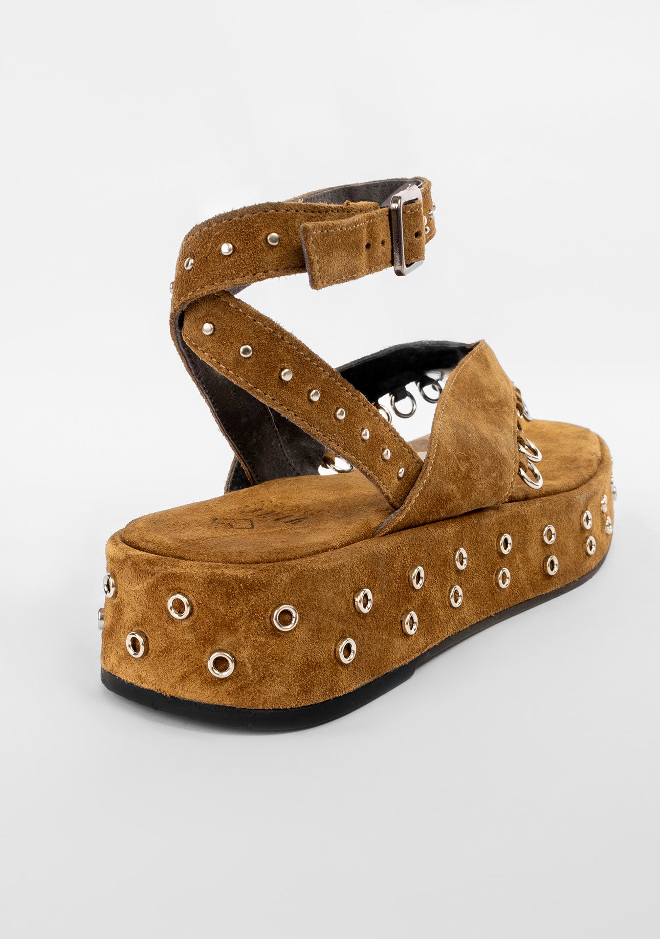 Flatform Vika Camurça Capuccino