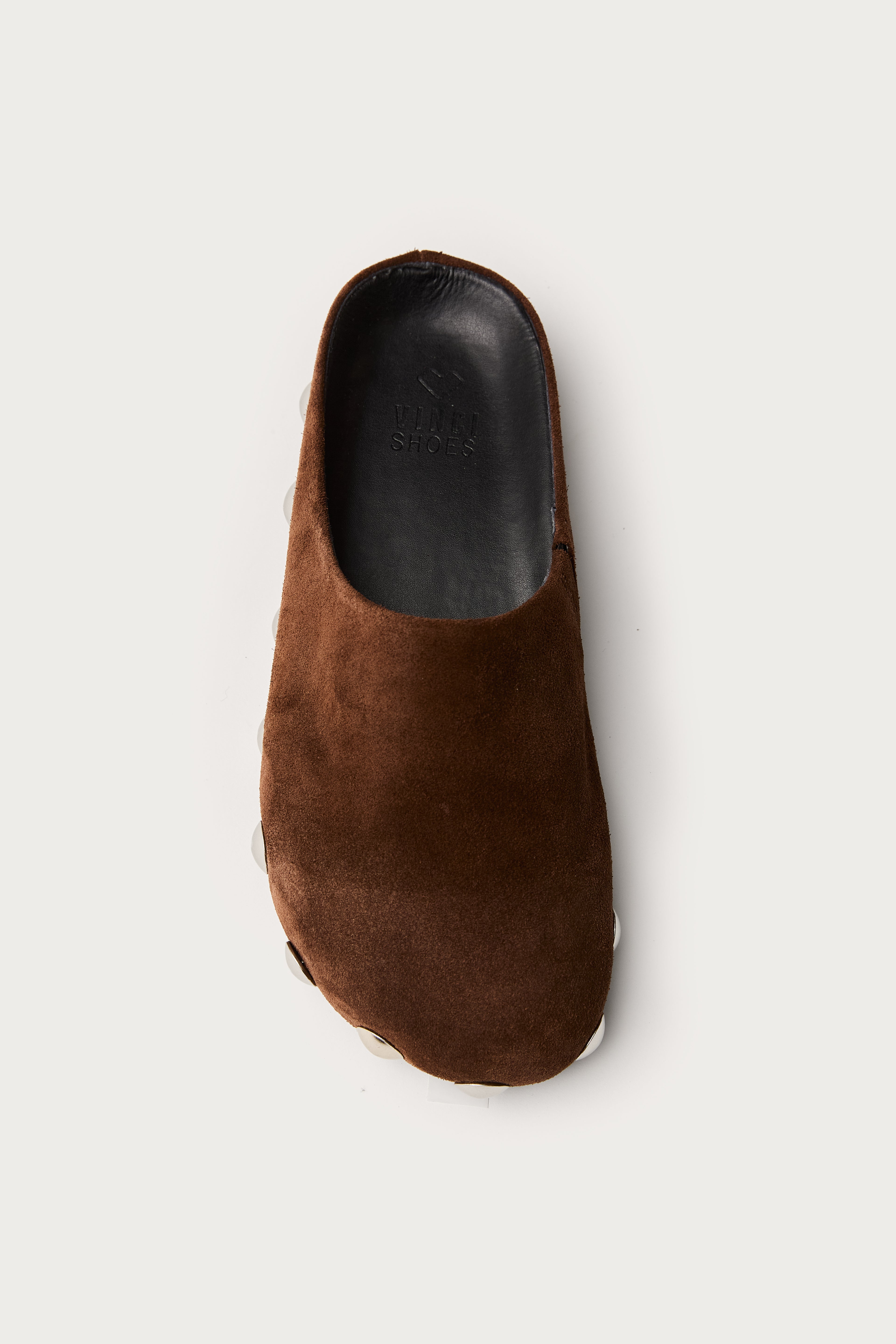 Mule Clog Gloria Camurça Chocolate