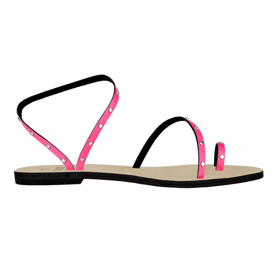 Rasteira Santorini Neon Pink