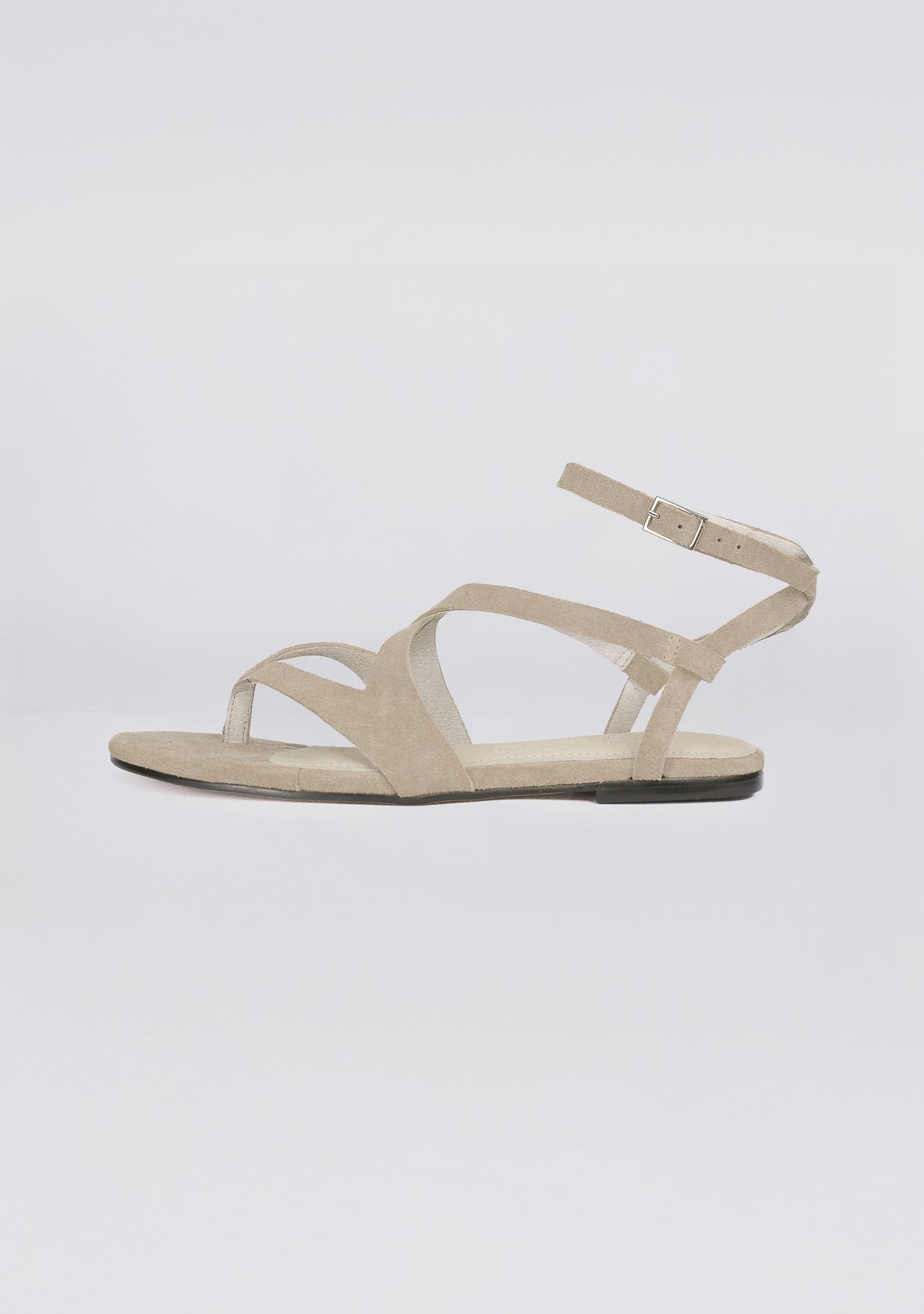 Rasteira Mykonos Camurça Sand