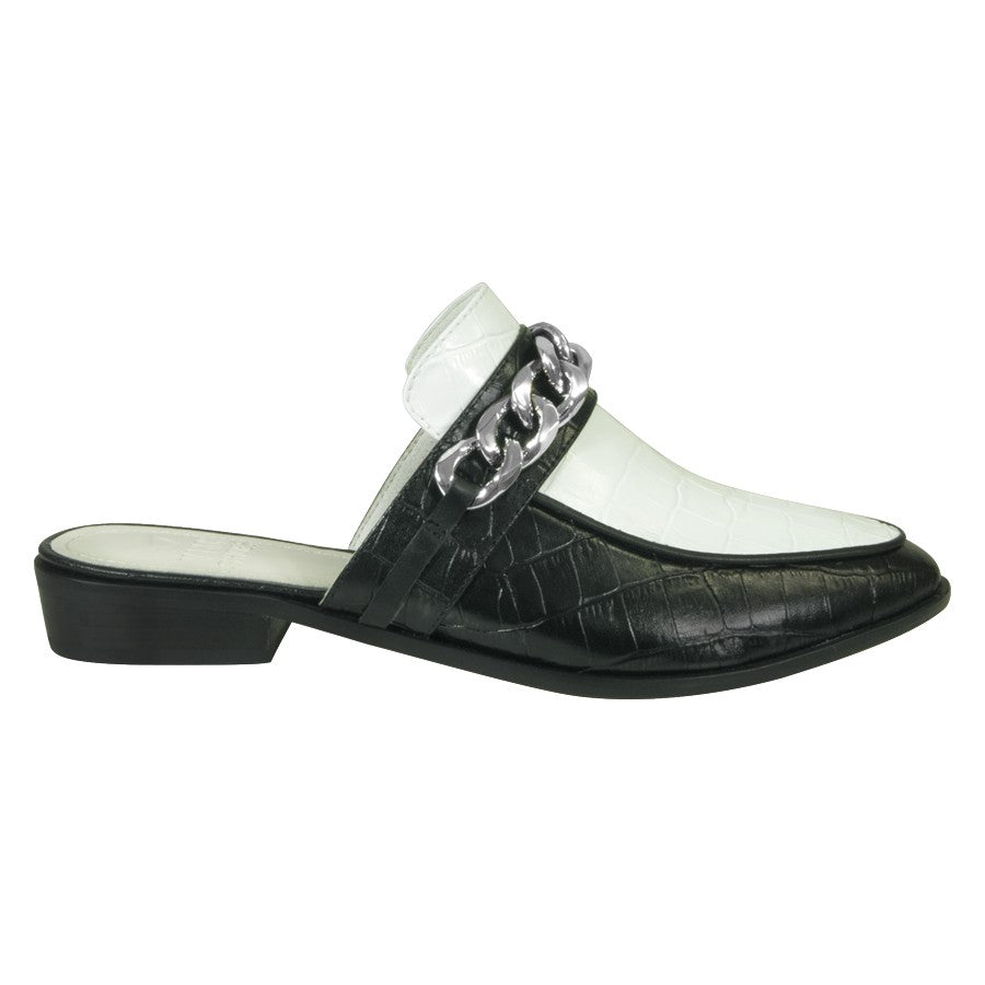 Mule Sara Croco B&W