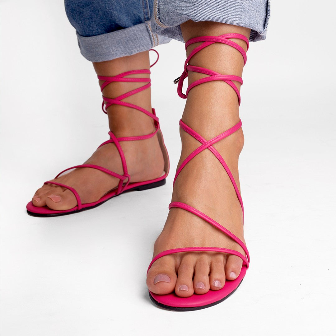 Rasteira Cicy Hot Pink