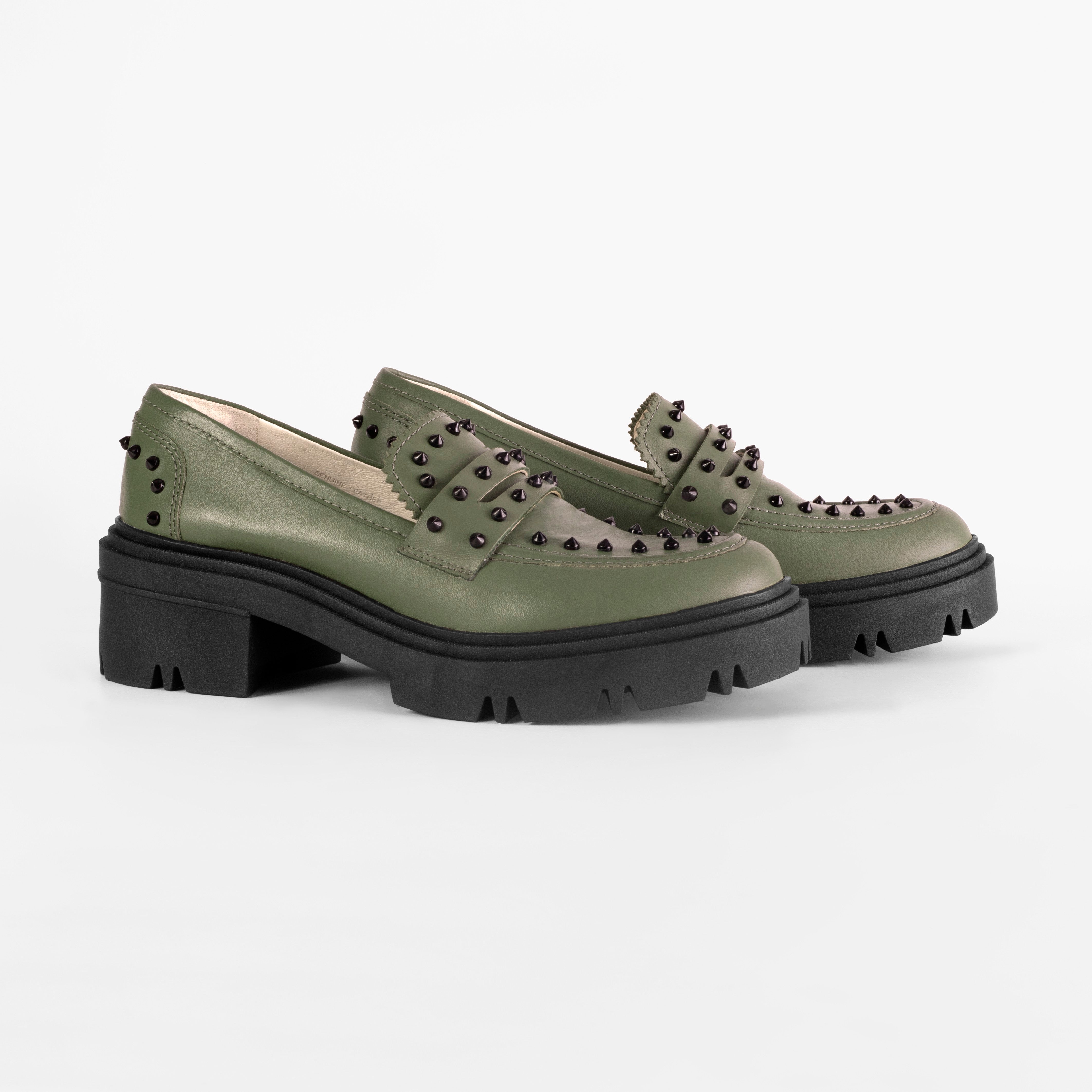 Loafer Dara Studded Full Militar