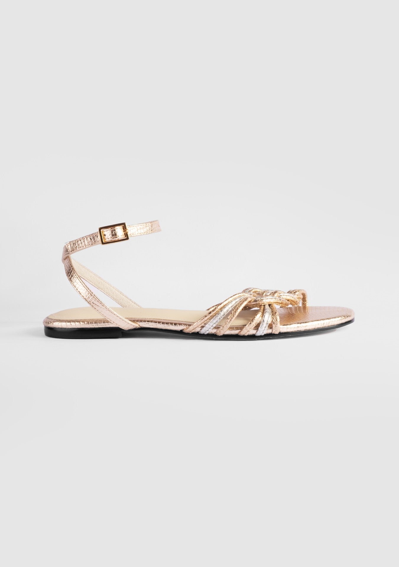 Rasteira Marbella Metallic