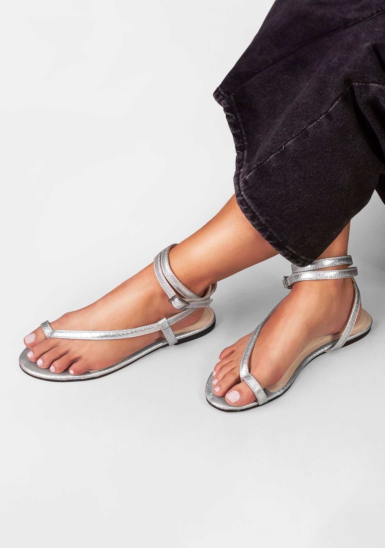 Rasteira Cassis Silver