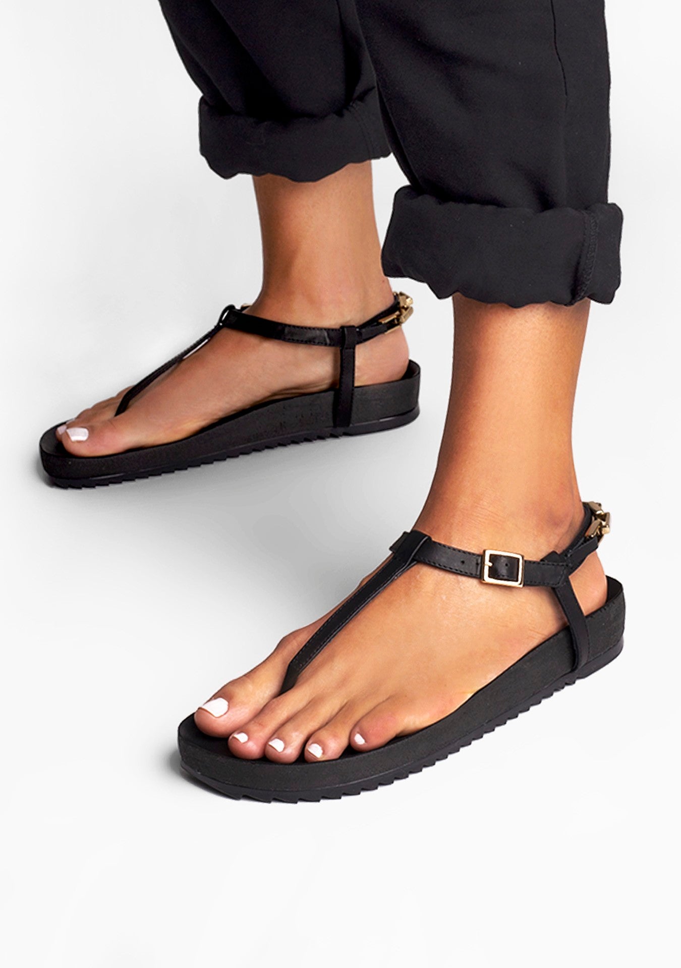 Flat Napoli Black