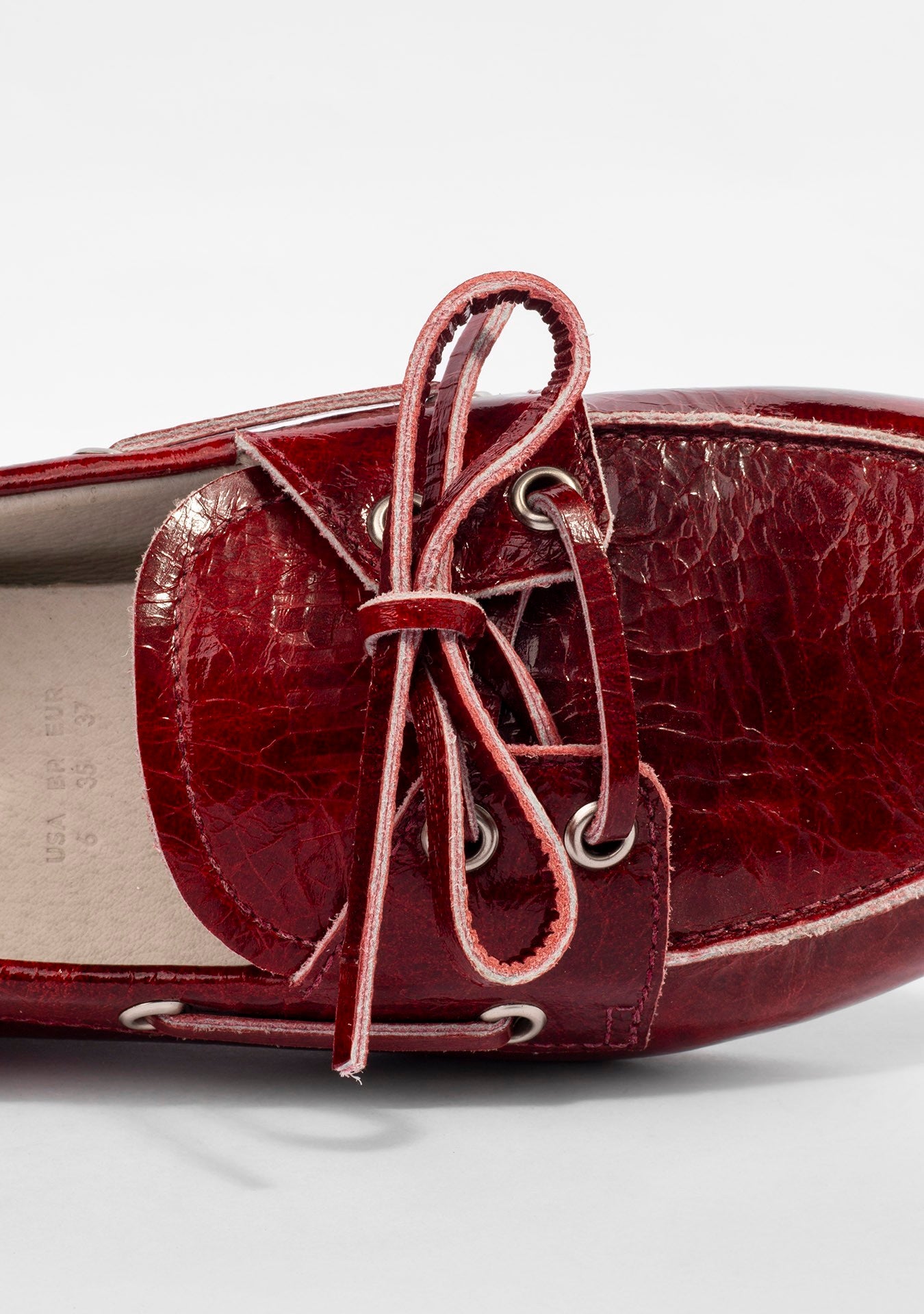 Mocassim Valência Estonado Red