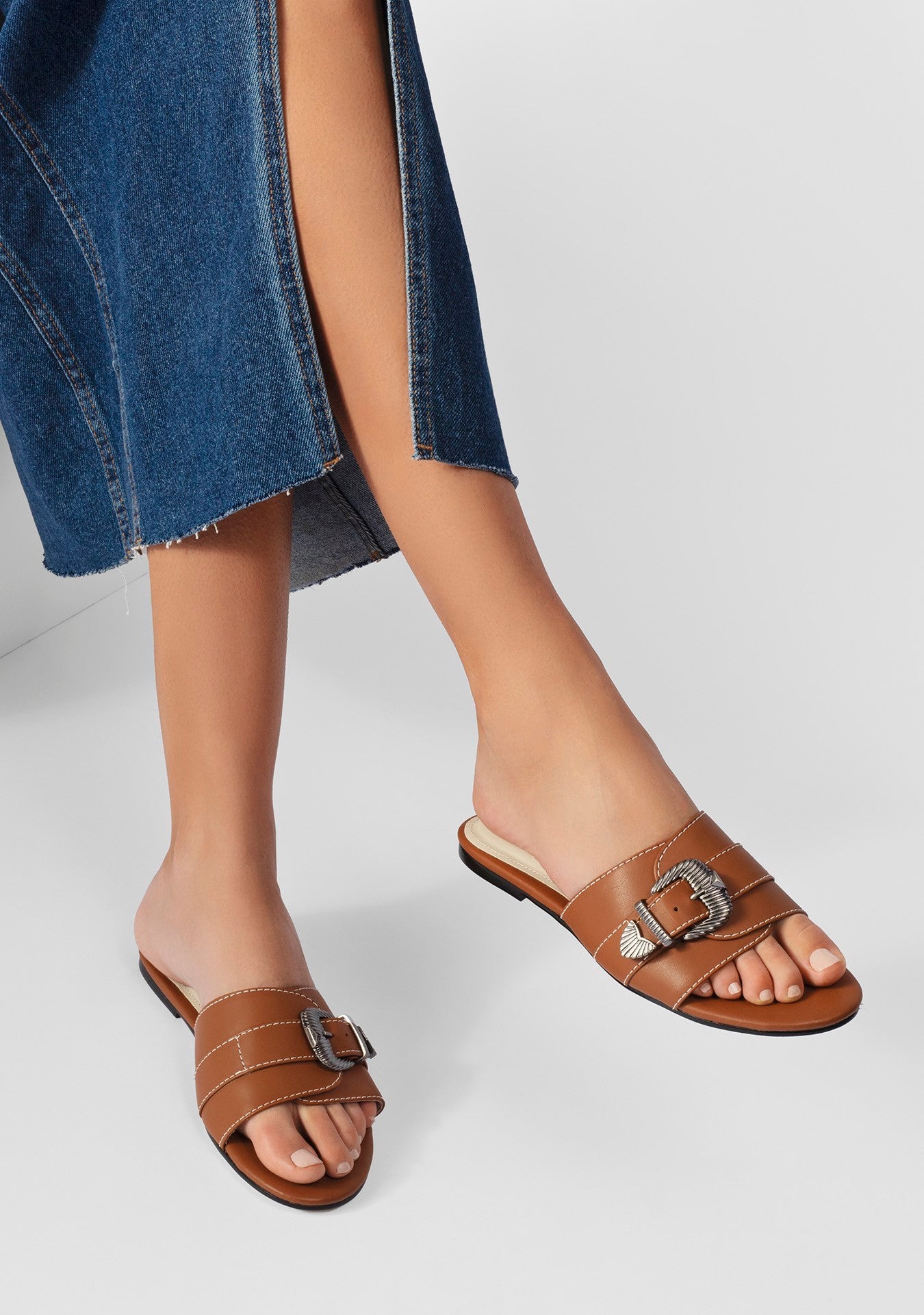 Rasteira Nashville Camelo