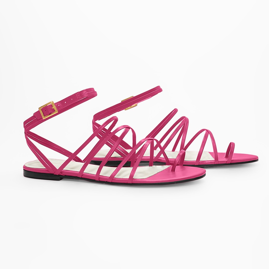 Rasteira Havaí Hot Pink