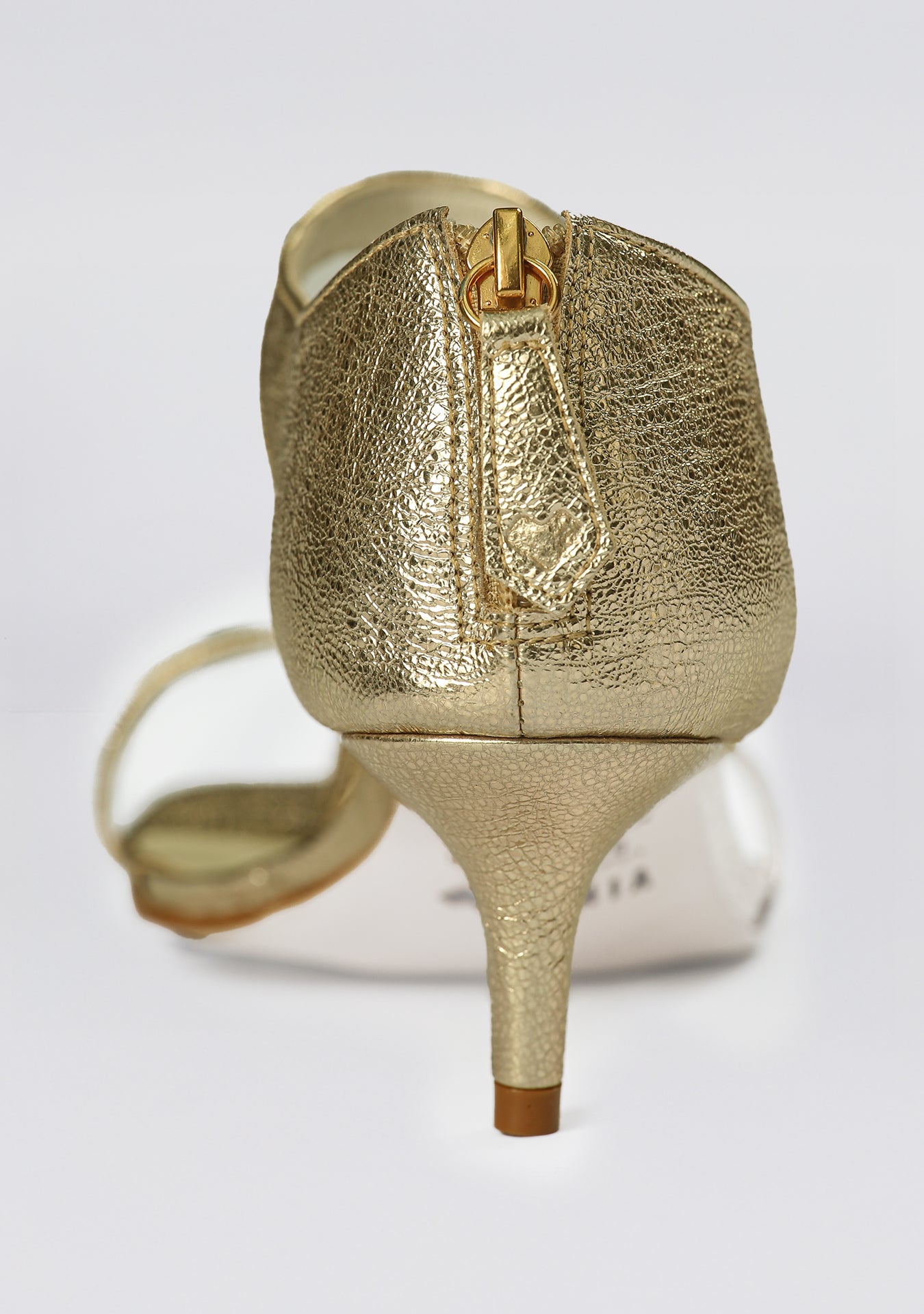 Sandália Bristol Crackle Gold