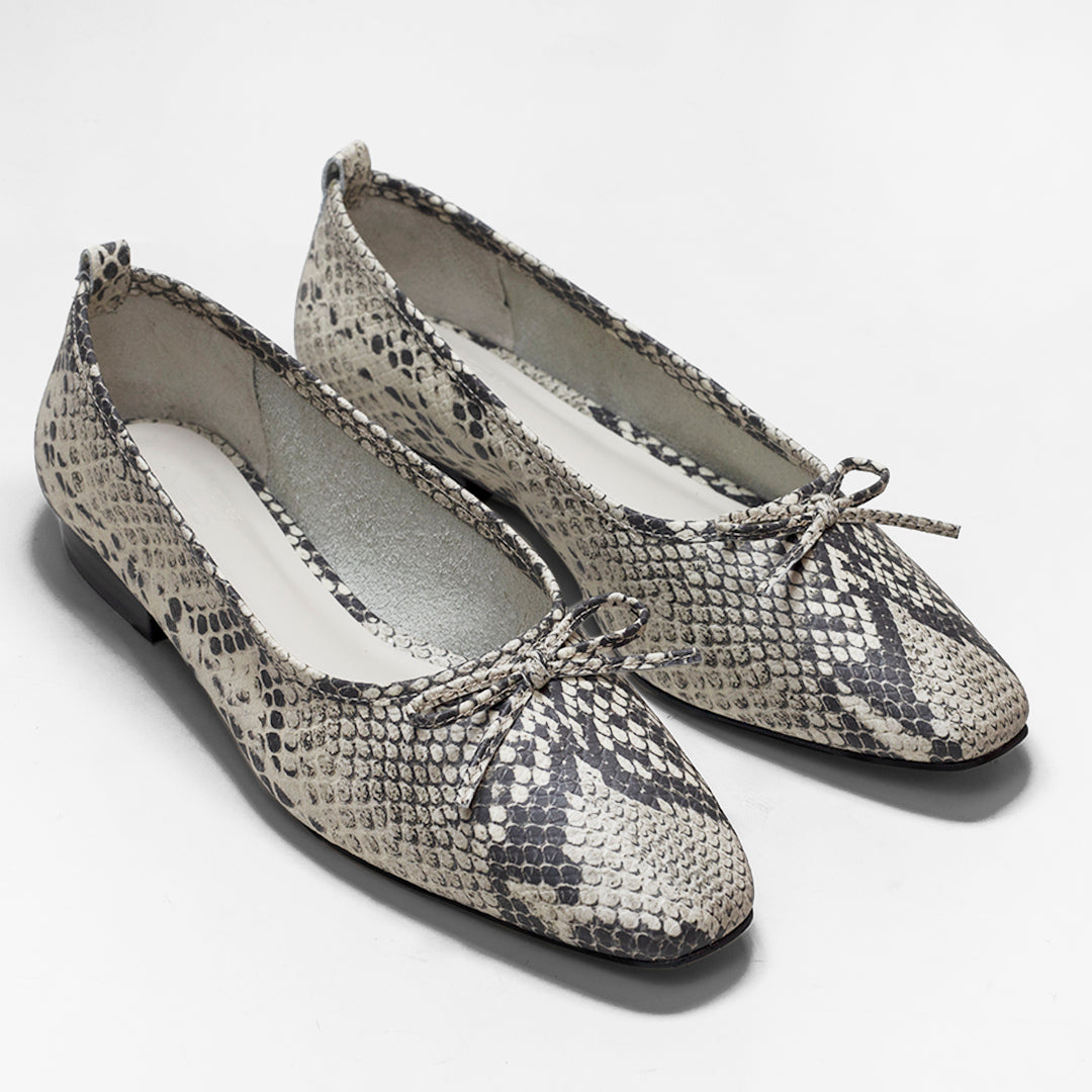 Sapatilha Dafne Snake Silver