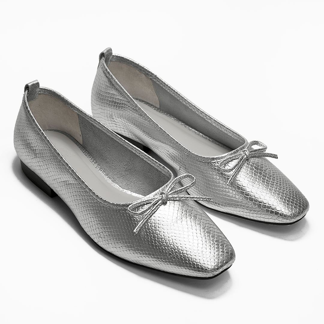 Sapatilha Dafne Snake Silver