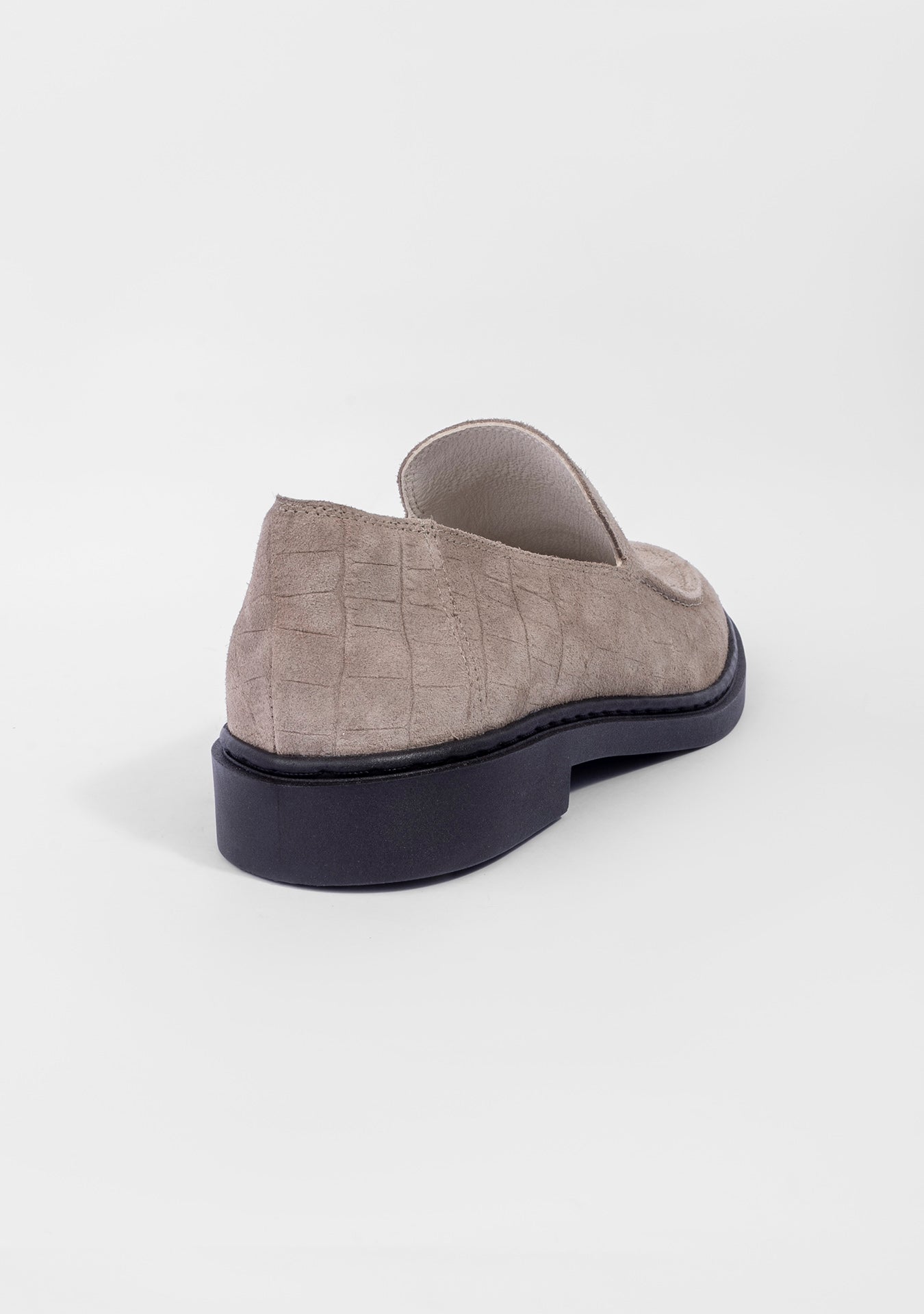 Loafer Eva Croco Chumbo