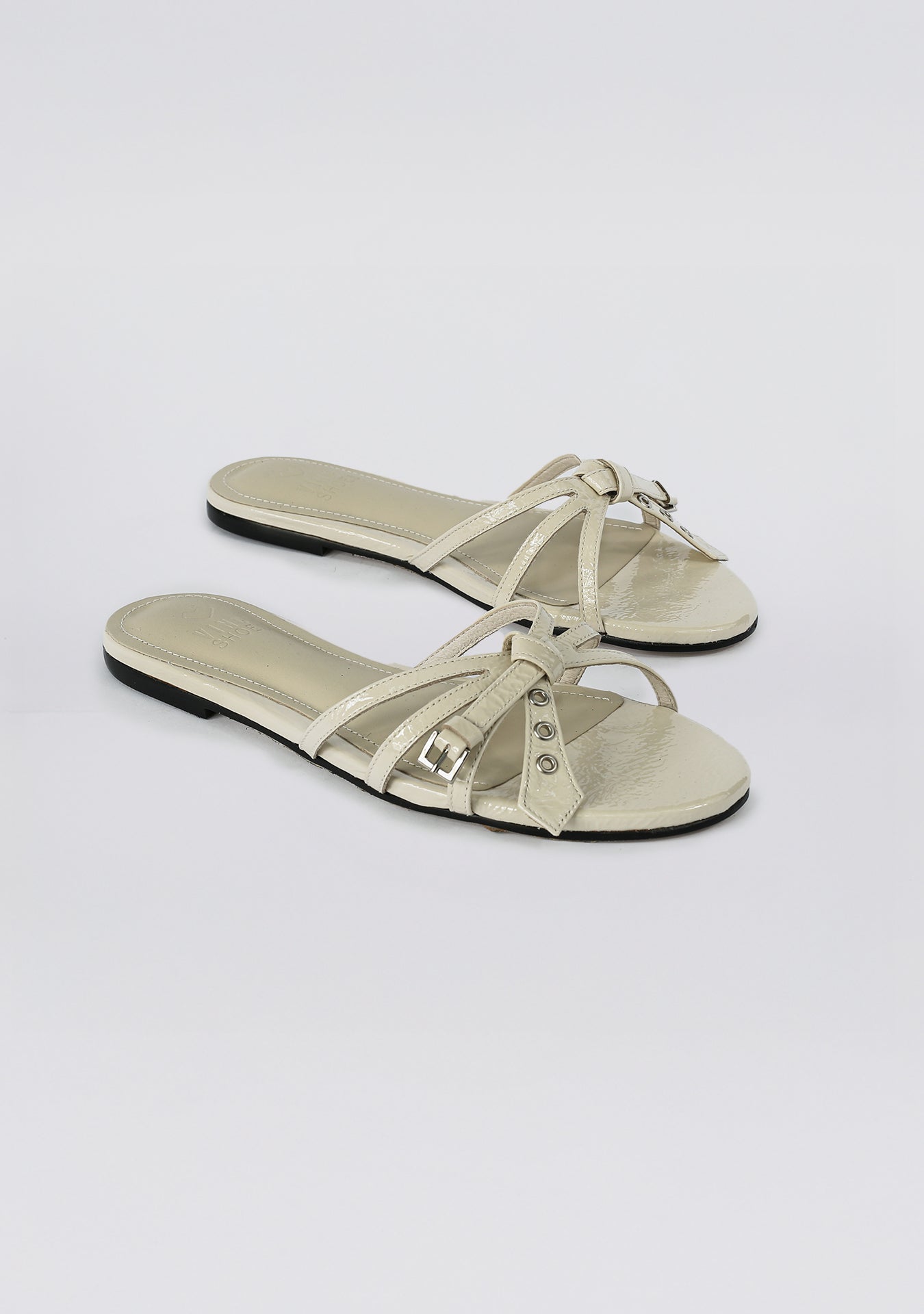 Rasteira Gabriela Shiny Vanilla