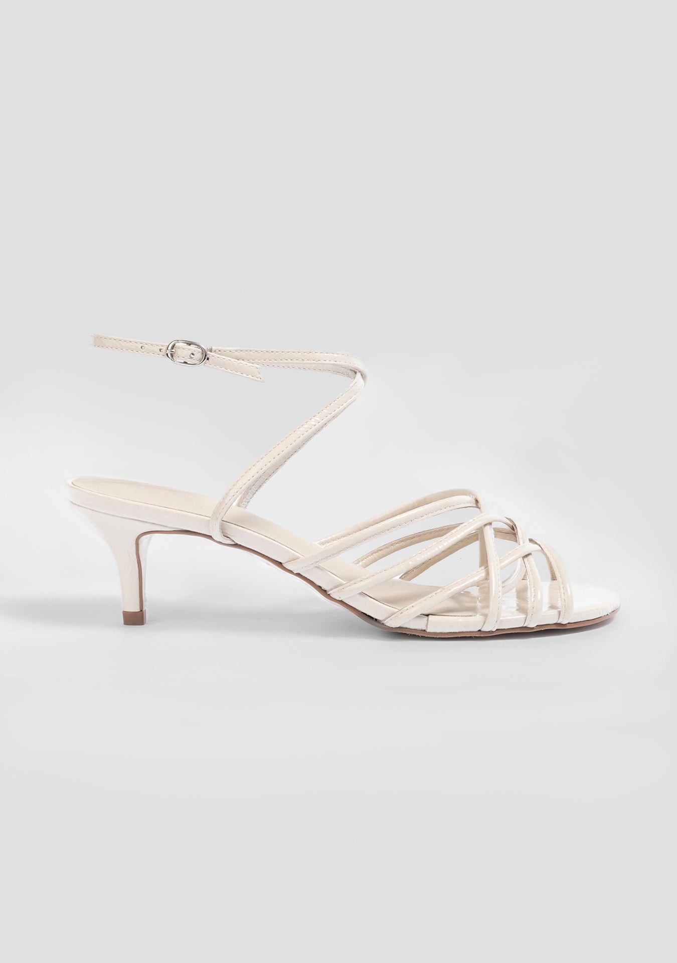 Sandália Leah Shiny Vanilla